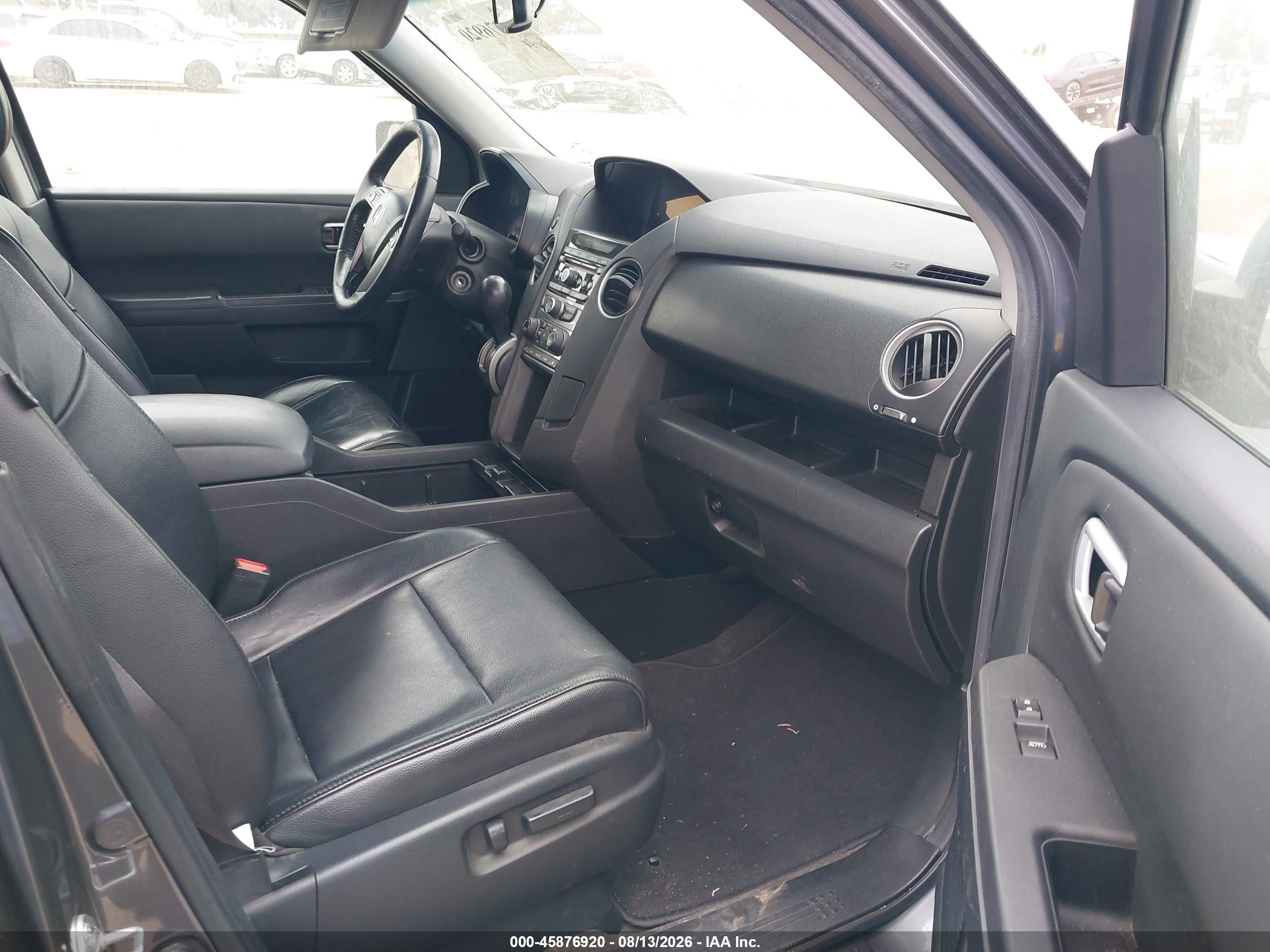 2012 Honda Pilot Ex-l Gray vin: 5FNYF3H55CB038445
