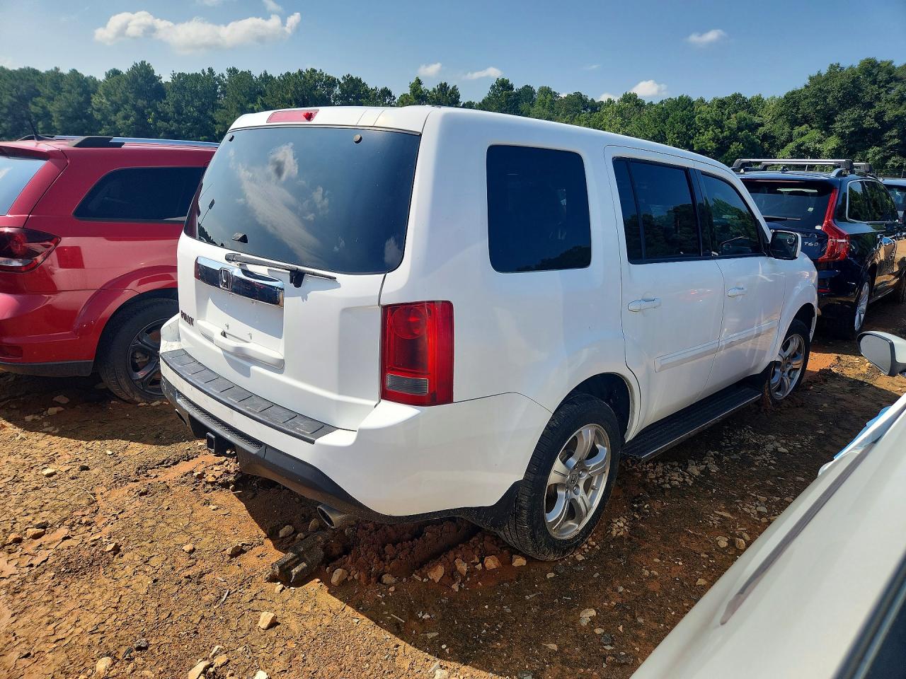 2013 Honda Pilot Exl White vin: 5FNYF3H55DB030962