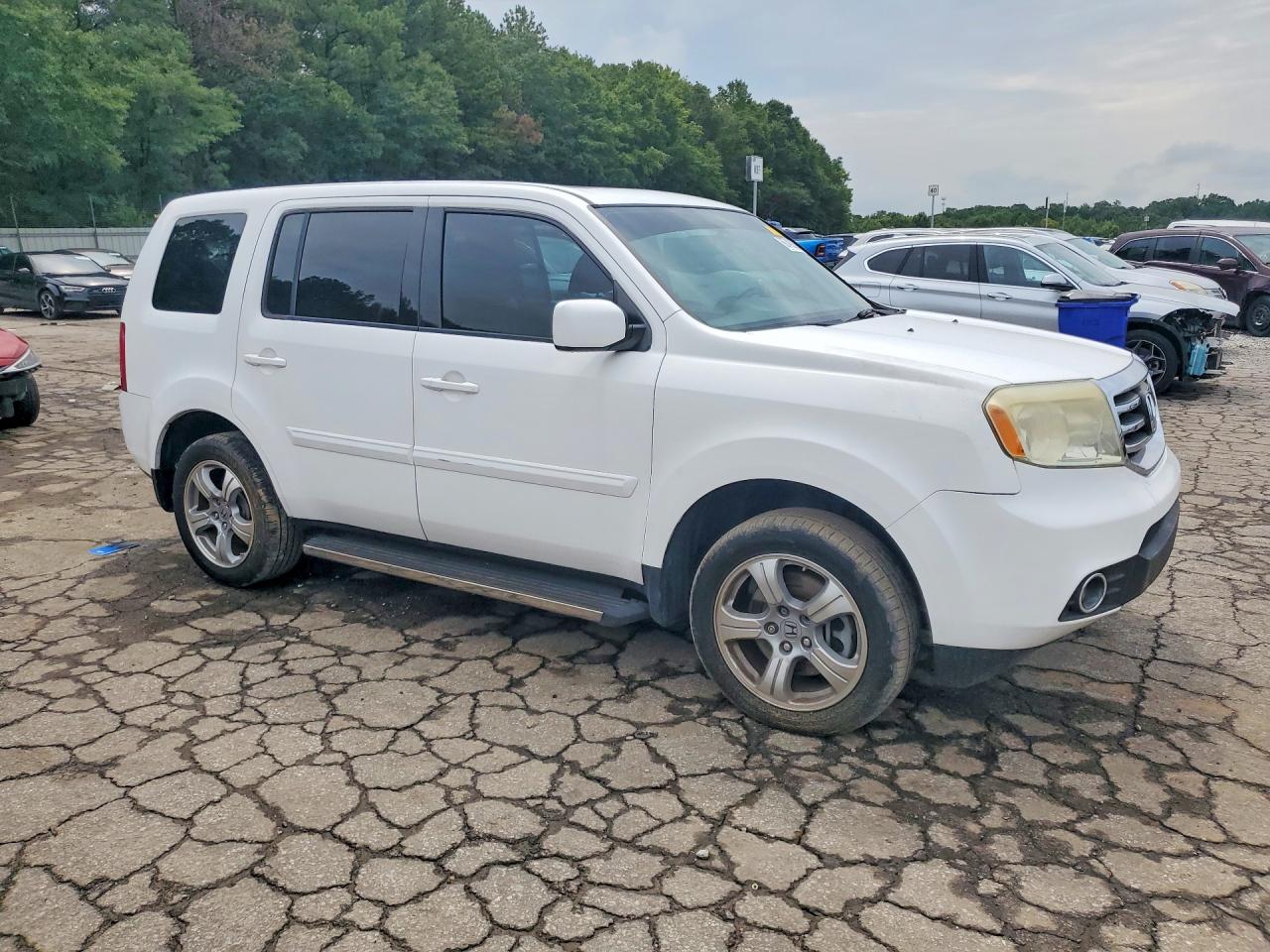2013 Honda Pilot Exl White vin: 5FNYF3H55DB030962