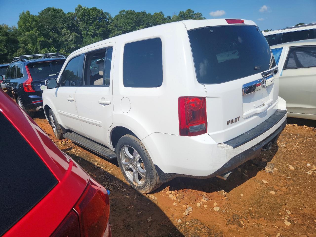 2013 Honda Pilot Exl White vin: 5FNYF3H55DB030962