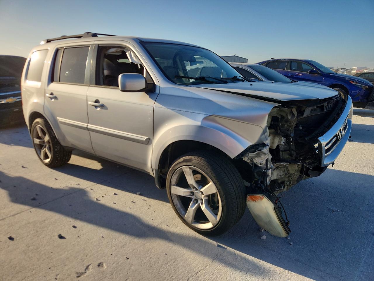2013 Honda Pilot Exl Silver vin: 5FNYF3H55DB031822