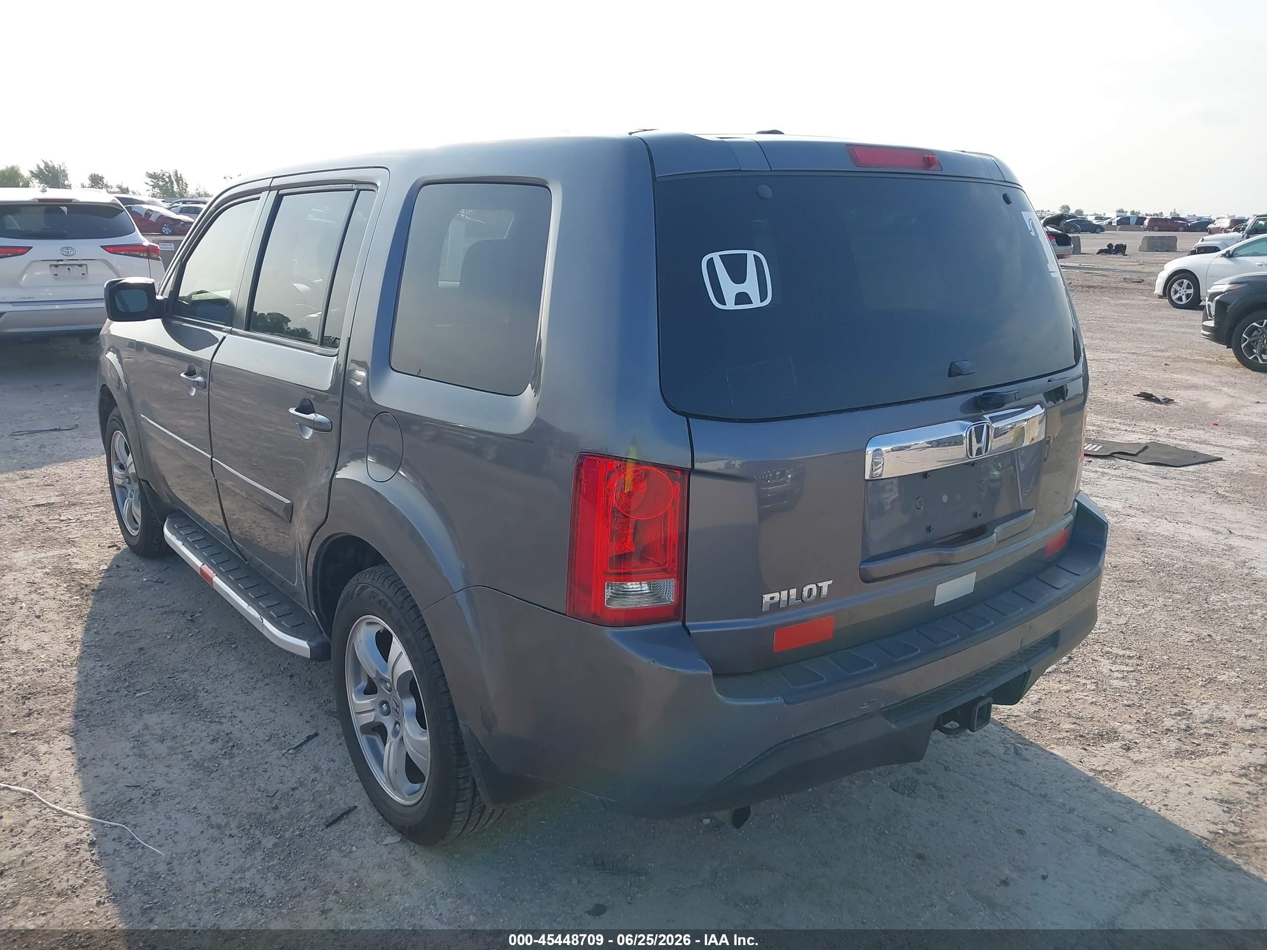 2014 Honda Pilot Ex-l Gray vin: 5FNYF3H55EB011118