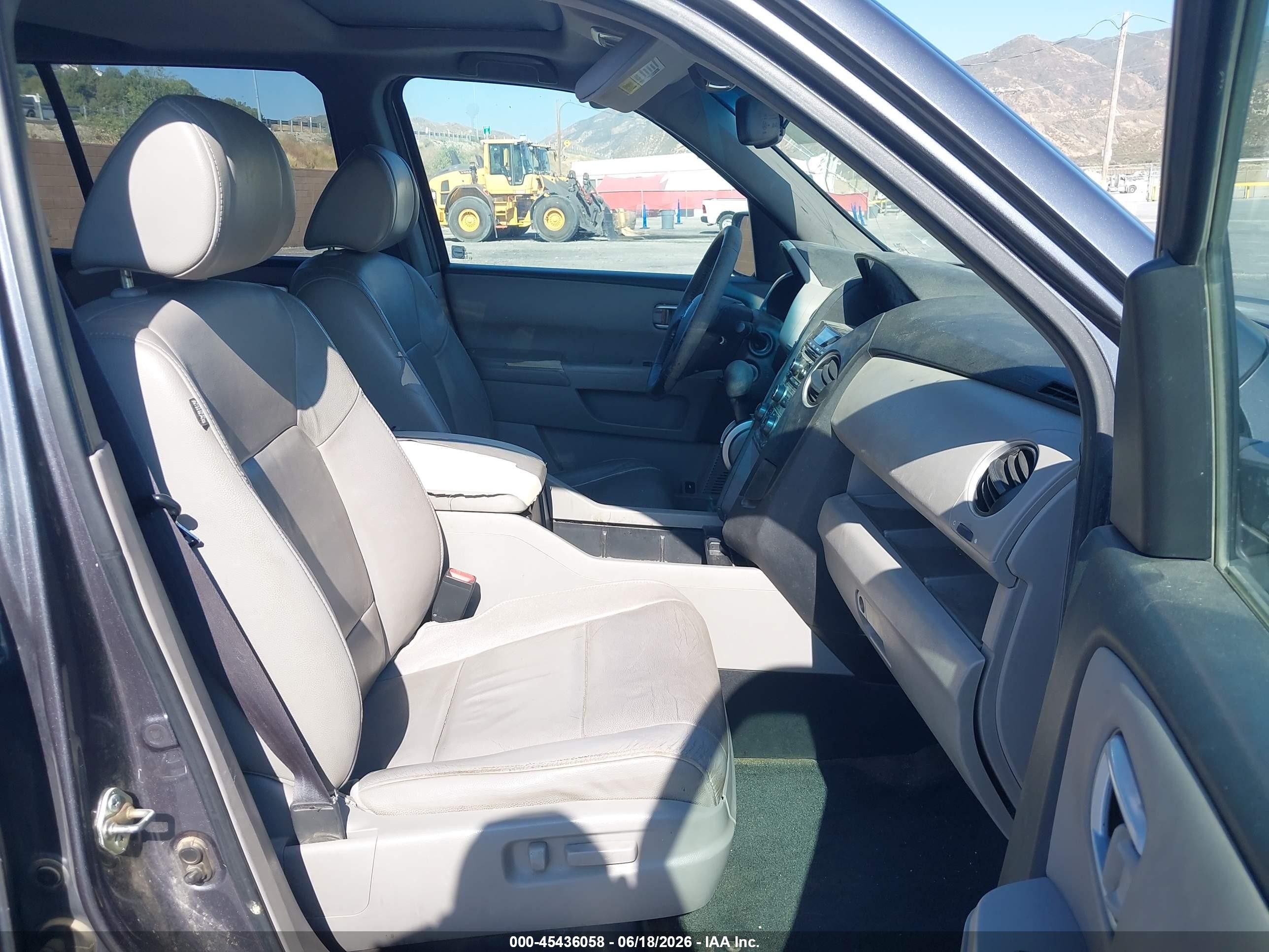 2014 Honda Pilot Ex-l Gray vin: 5FNYF3H55EB023897