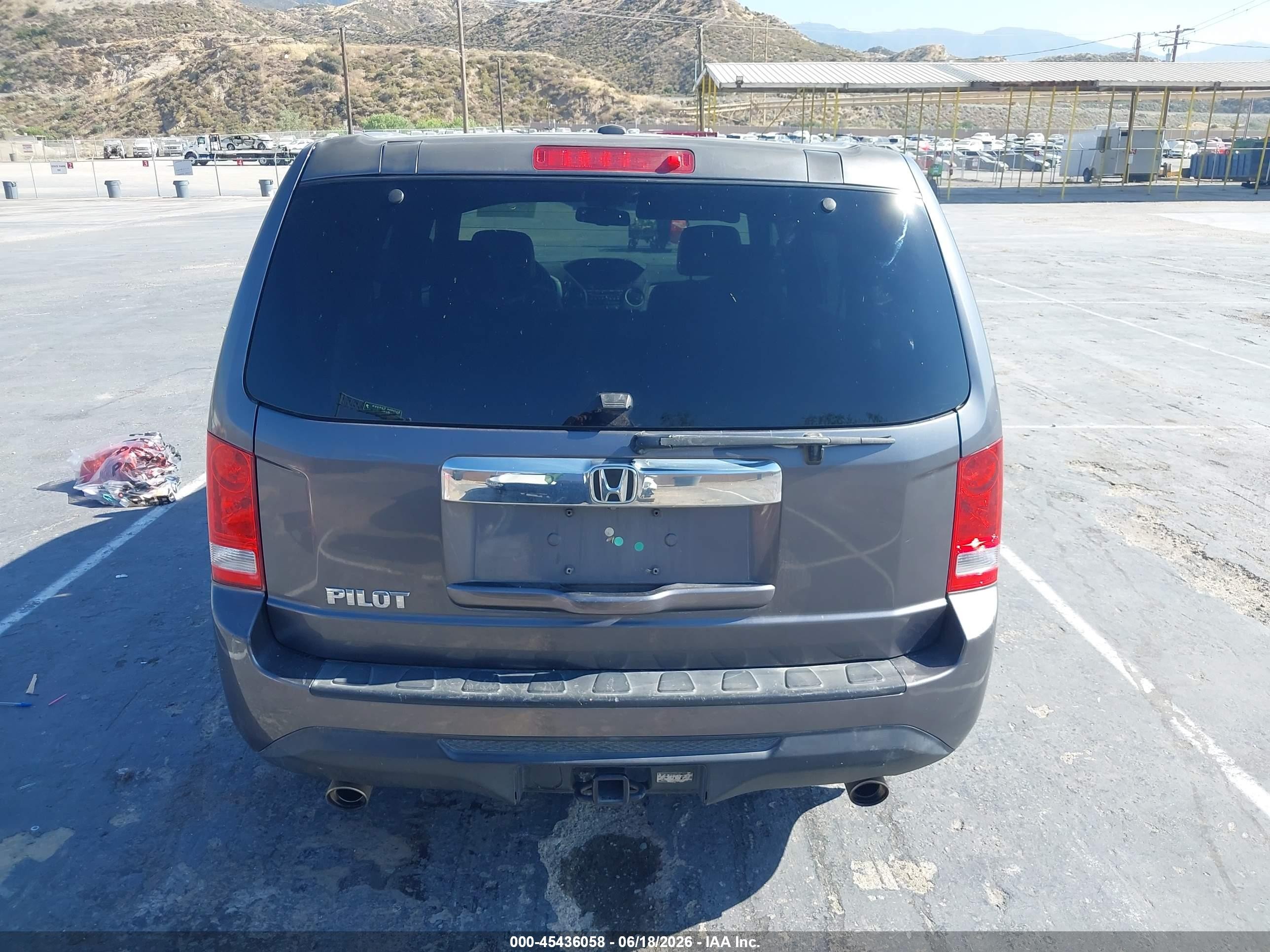 2014 Honda Pilot Ex-l Gray vin: 5FNYF3H55EB023897