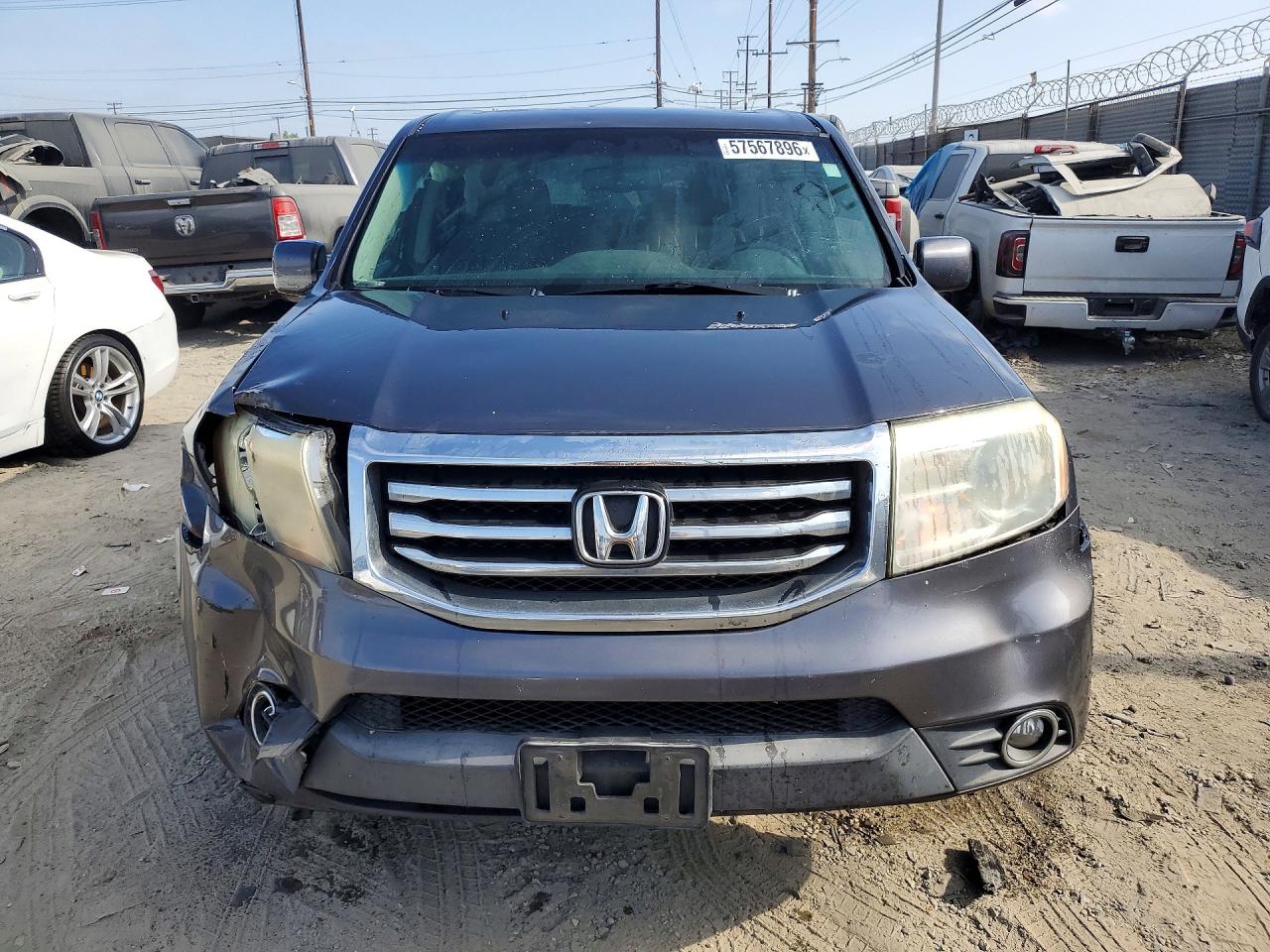 2014 Honda Pilot Exl Gray vin: 5FNYF3H55EB026301