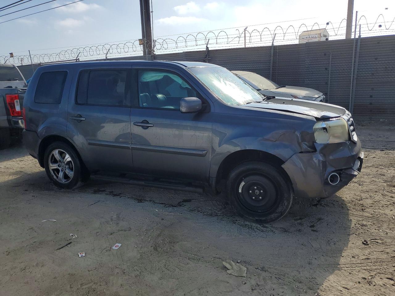 2014 Honda Pilot Exl Gray vin: 5FNYF3H55EB026301