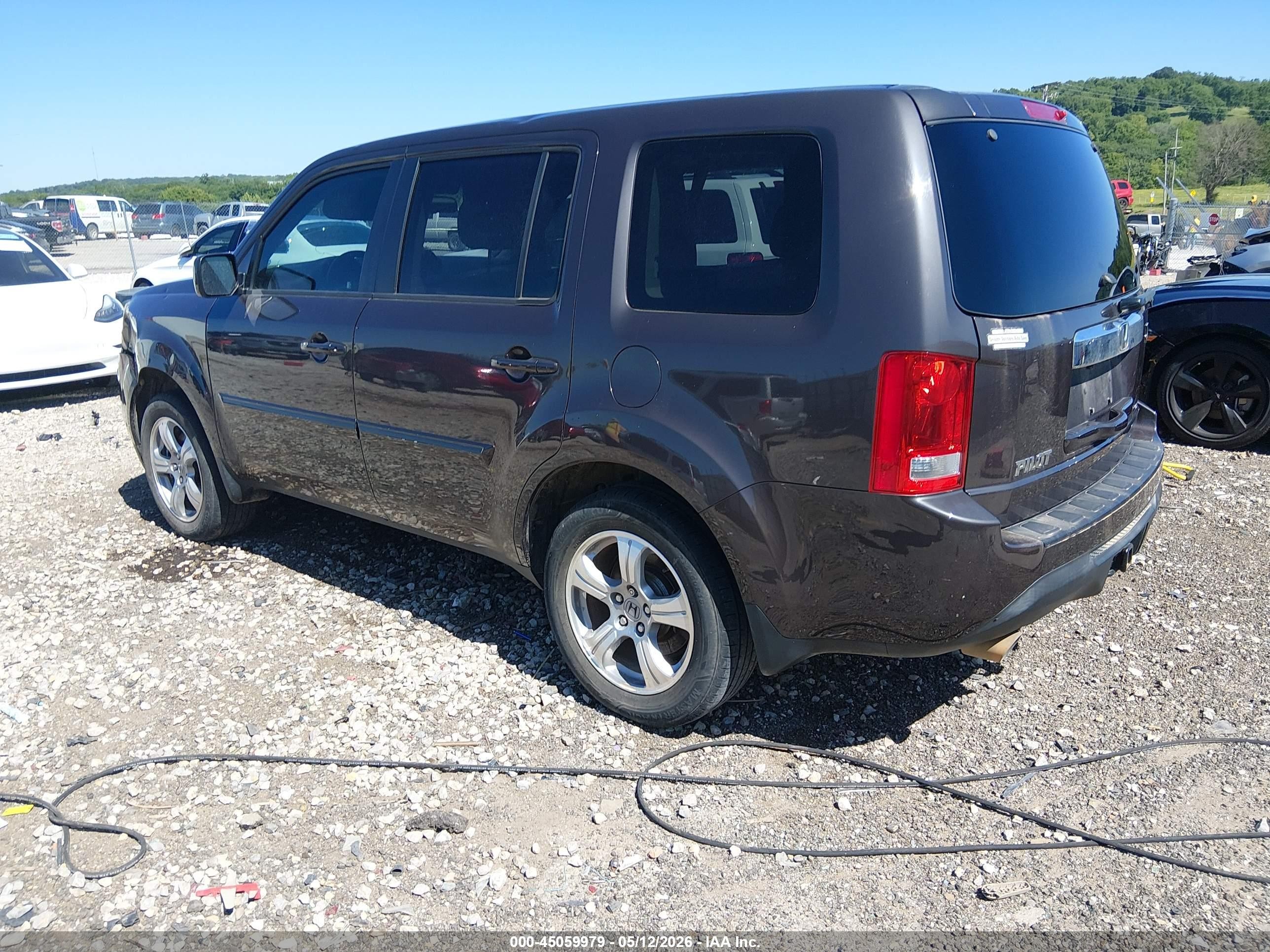 2015 Honda Pilot Ex-l Gray vin: 5FNYF3H55FB011220