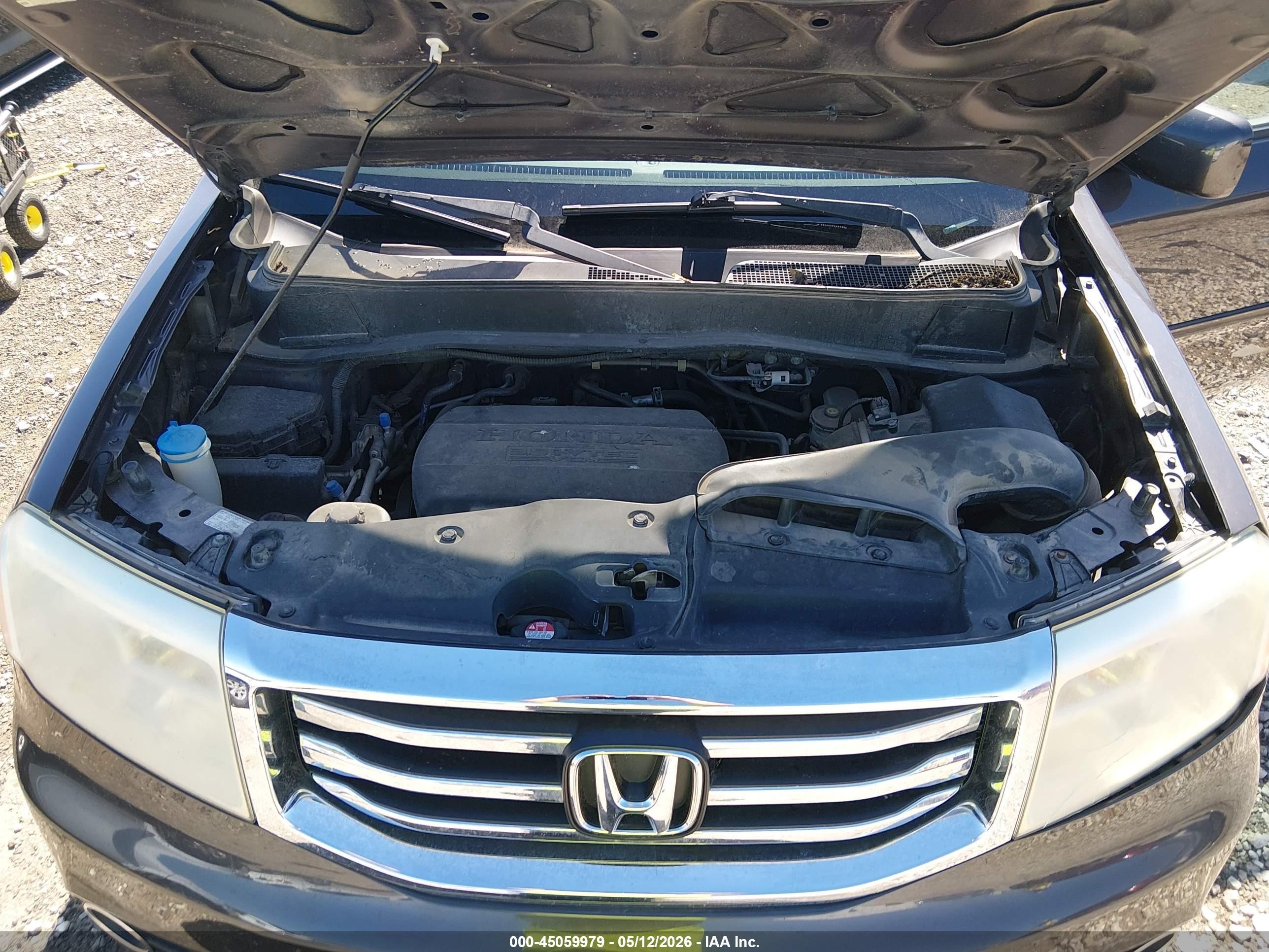 2015 Honda Pilot Ex-l Gray vin: 5FNYF3H55FB011220