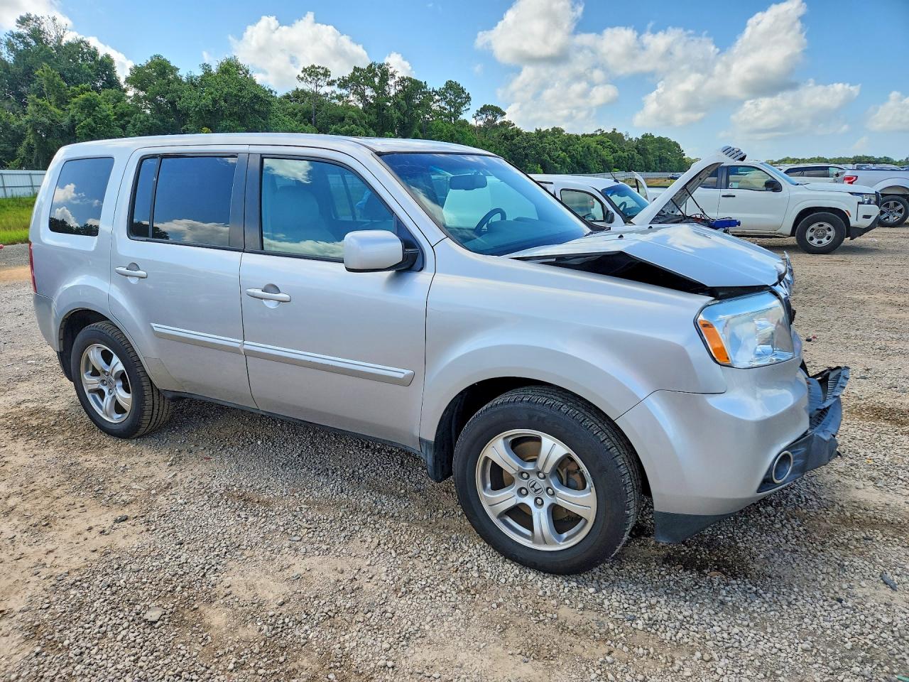 2015 Honda Pilot Exl Silver vin: 5FNYF3H55FB019253