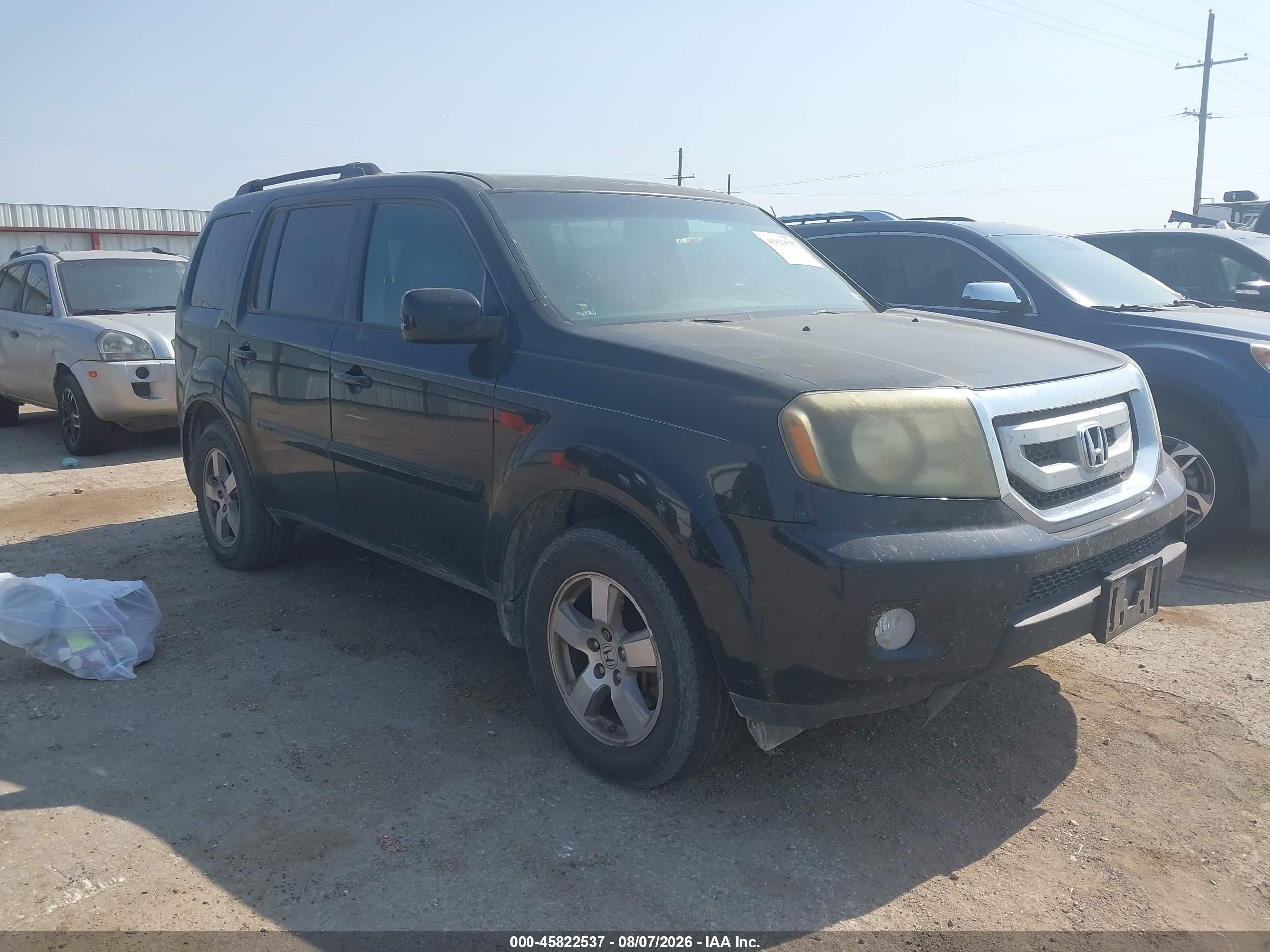 2011 Honda Pilot Ex-l Black vin: 5FNYF3H56BB012256