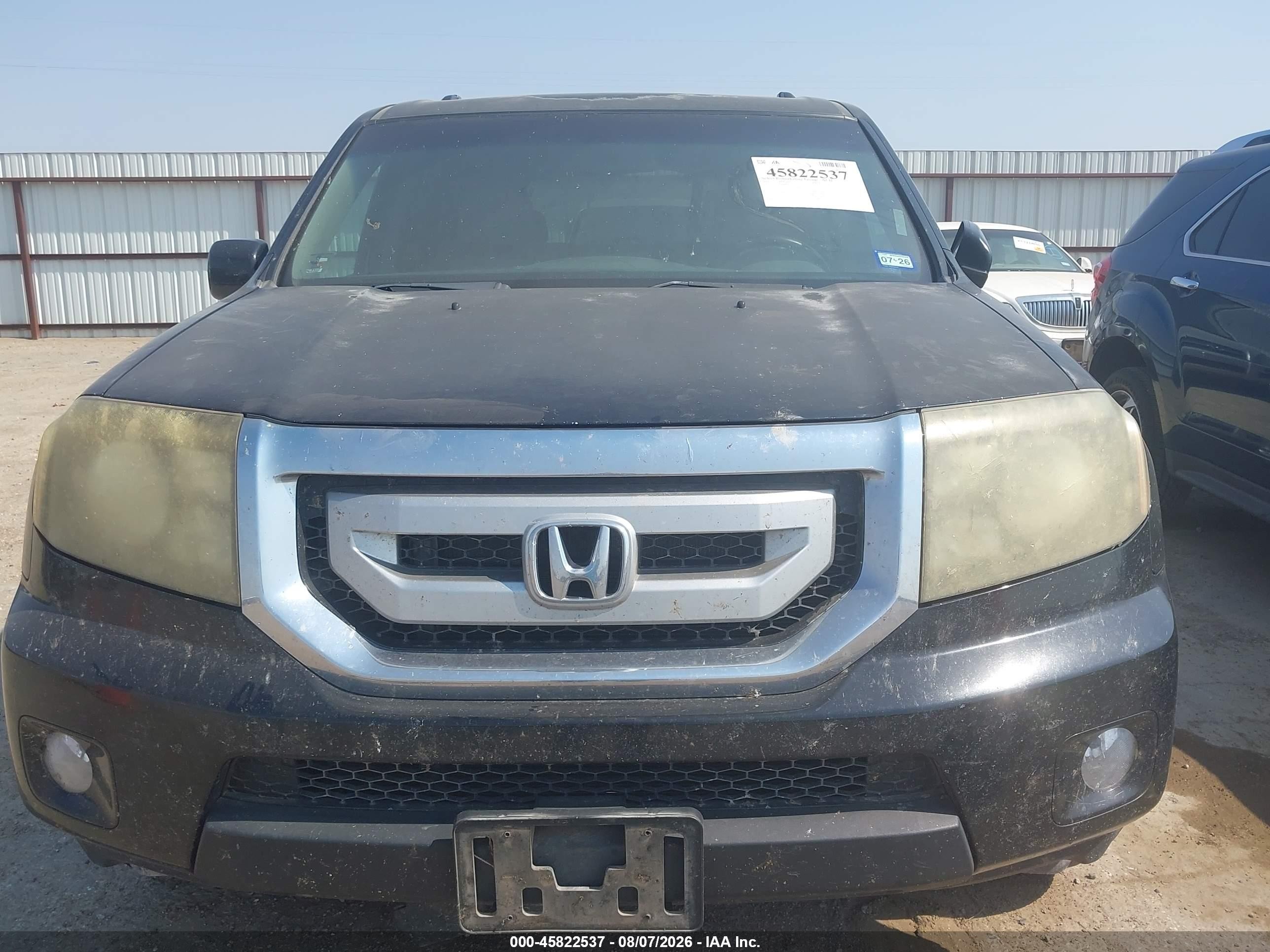 2011 Honda Pilot Ex-l Black vin: 5FNYF3H56BB012256