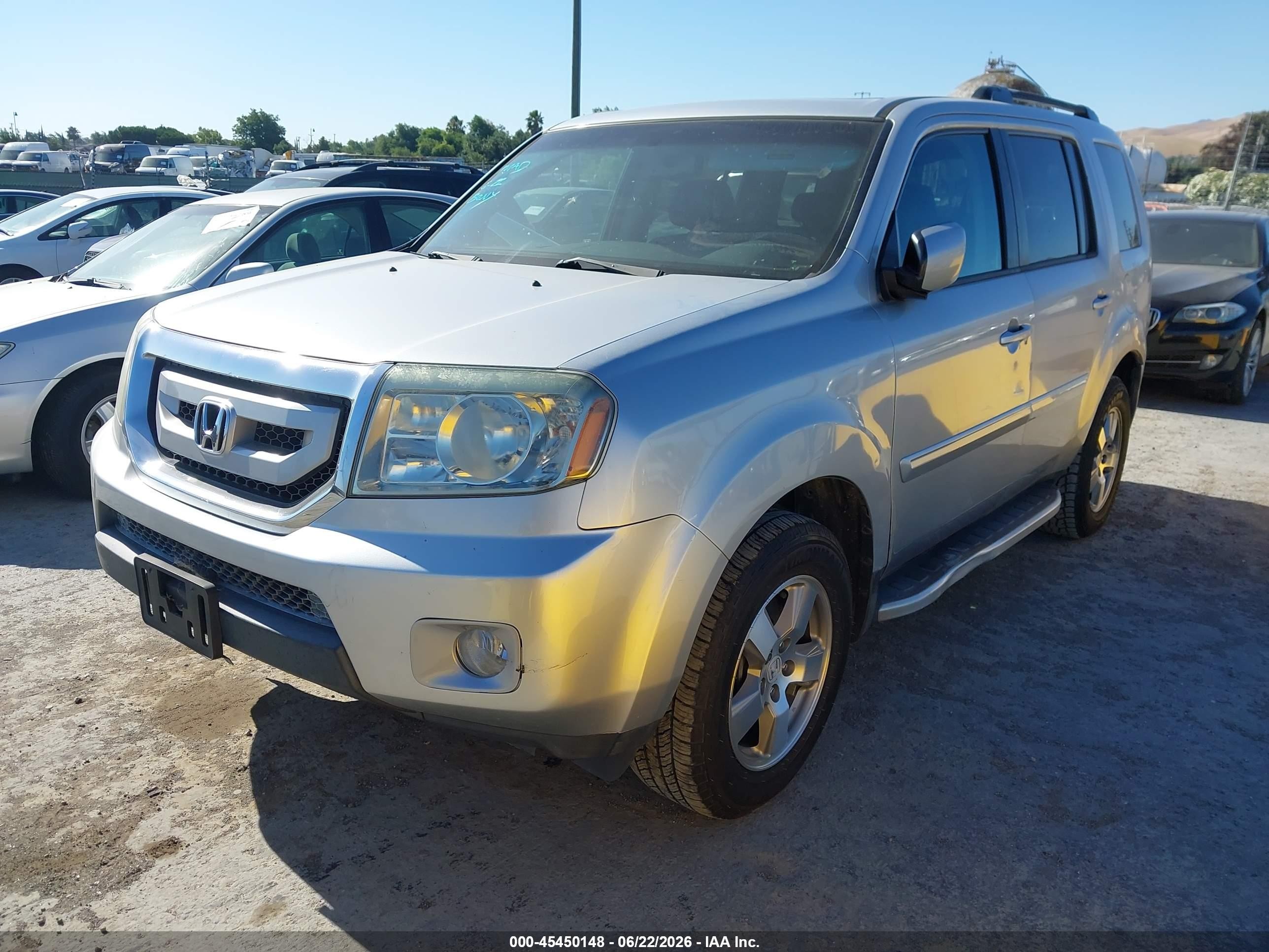 2011 Honda Pilot Ex-l Silver vin: 5FNYF3H56BB020860