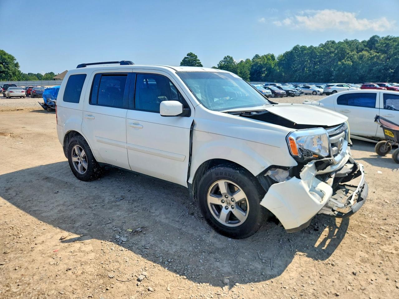 2011 Honda Pilot Exl White vin: 5FNYF3H56BB052630