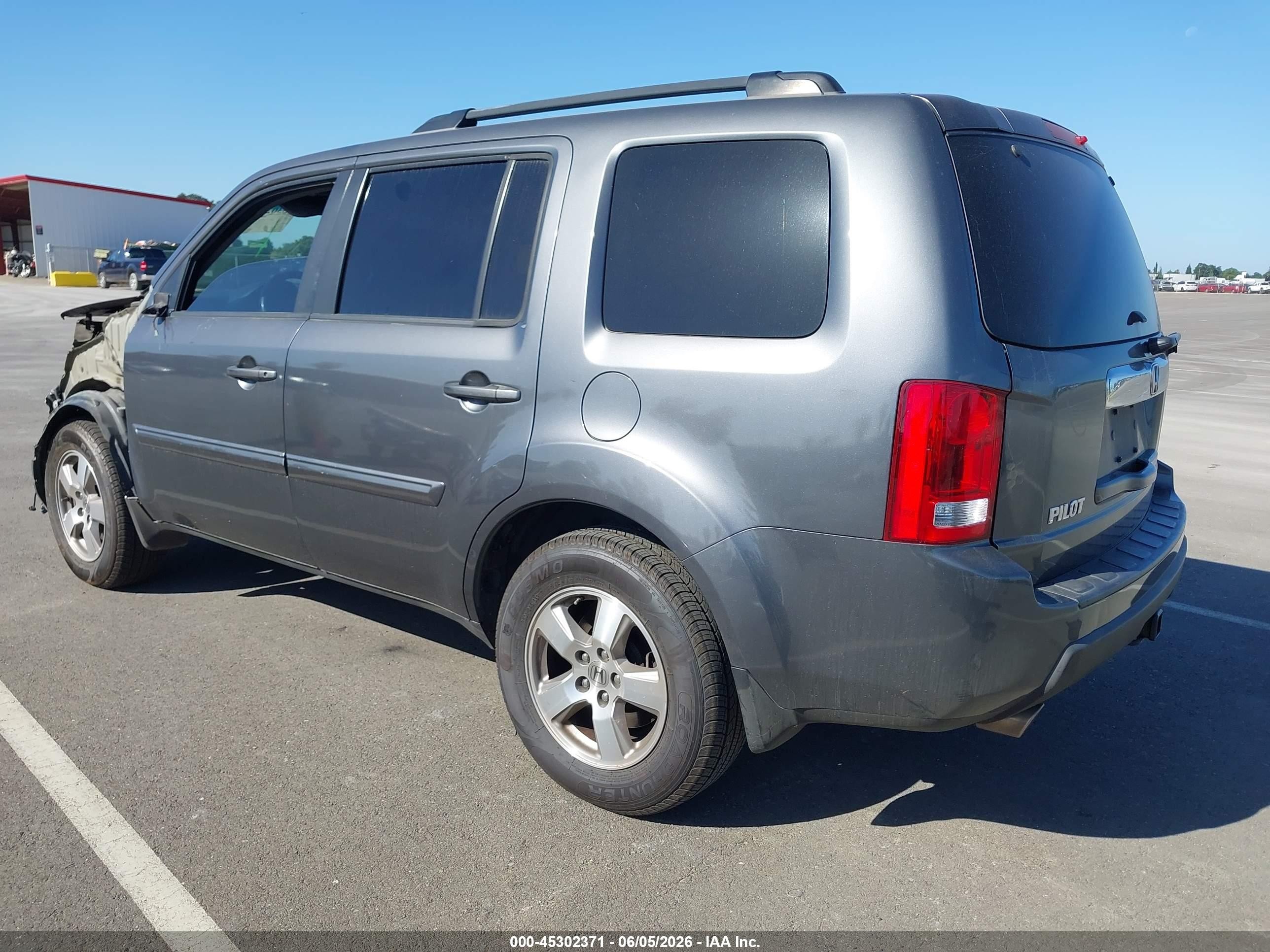 2011 Honda Pilot Ex-l Gray vin: 5FNYF3H56BB055172
