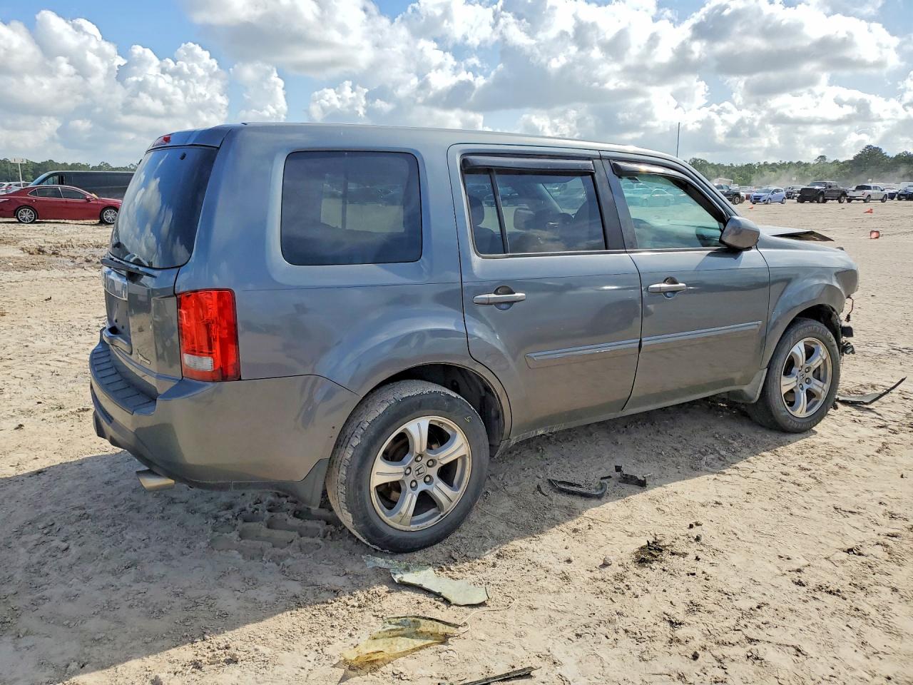 2012 Honda Pilot Exl Серый vin: 5FNYF3H56CB021315
