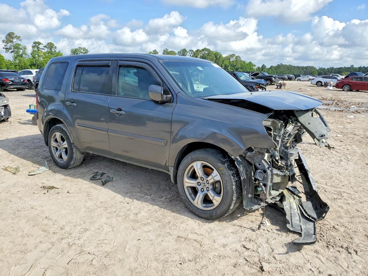 2012 Honda Pilot Exl Серый vin: 5FNYF3H56CB021315