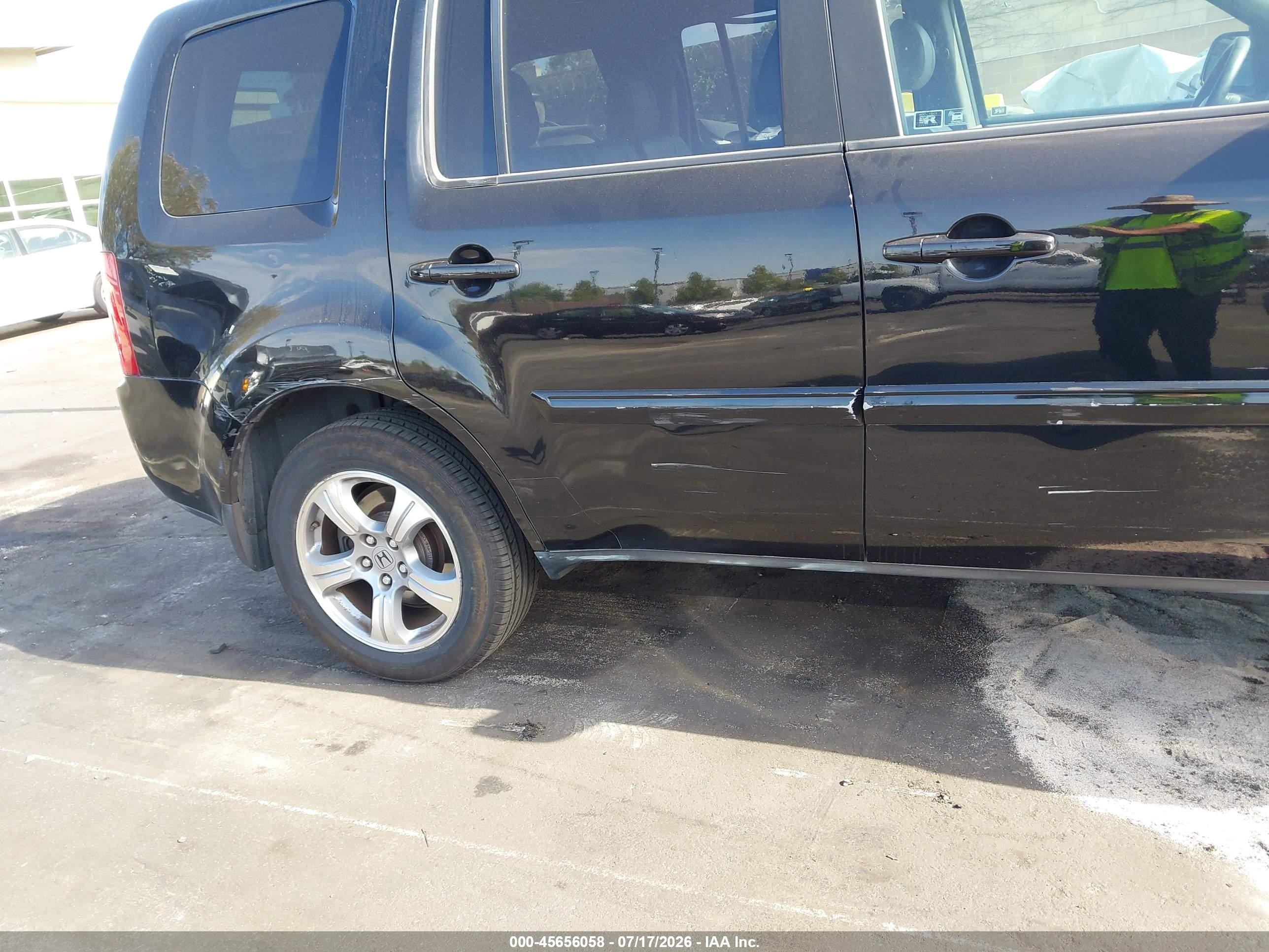 2012 Honda Pilot Ex-l Black vin: 5FNYF3H56CB032105