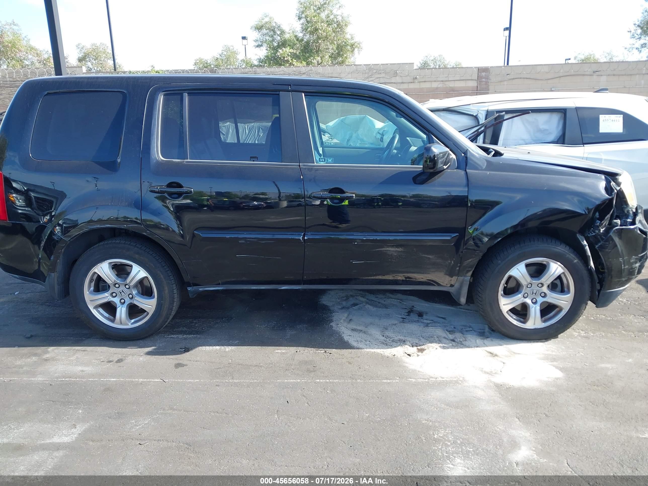 2012 Honda Pilot Ex-l Black vin: 5FNYF3H56CB032105