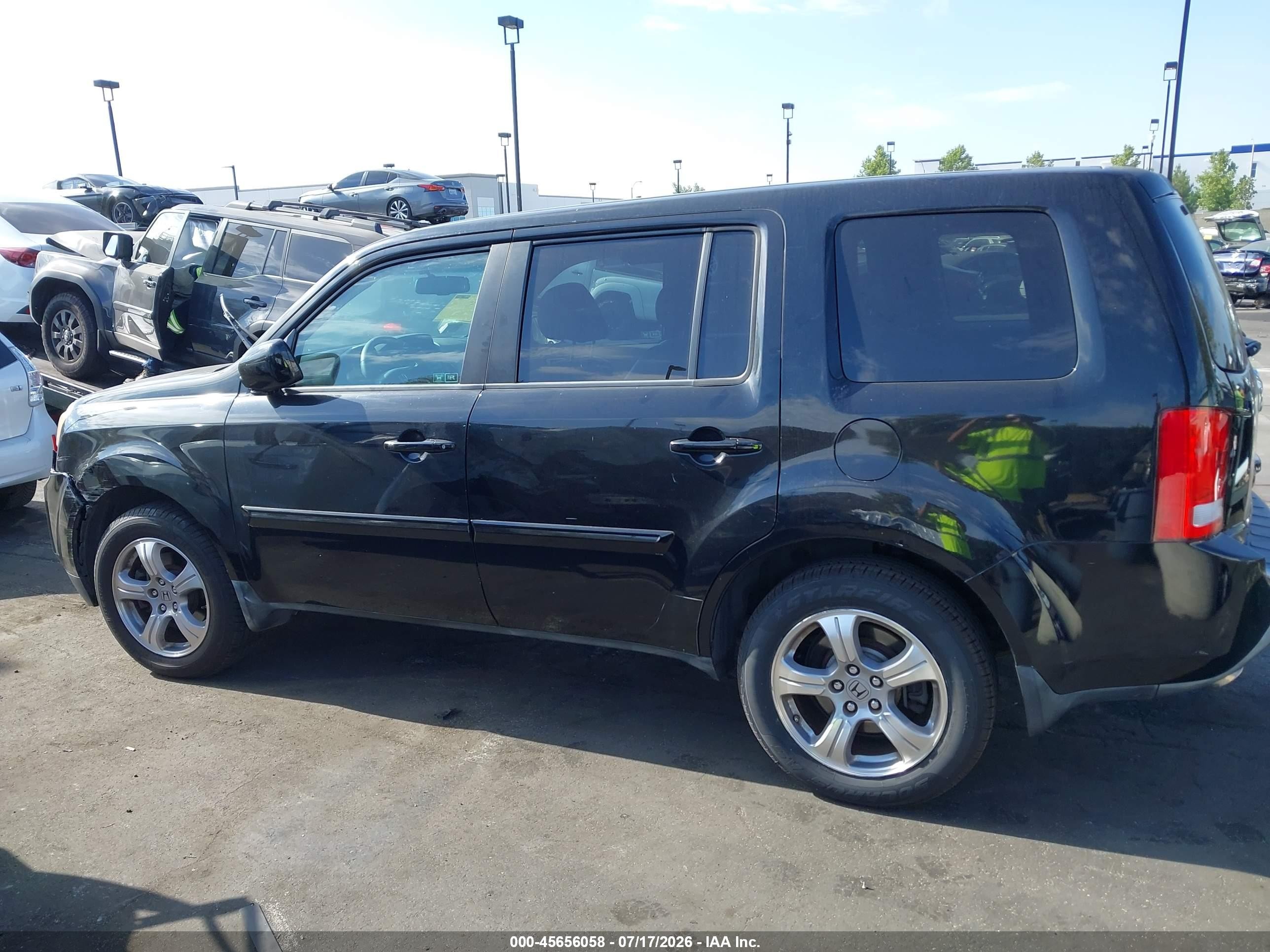 2012 Honda Pilot Ex-l Black vin: 5FNYF3H56CB032105
