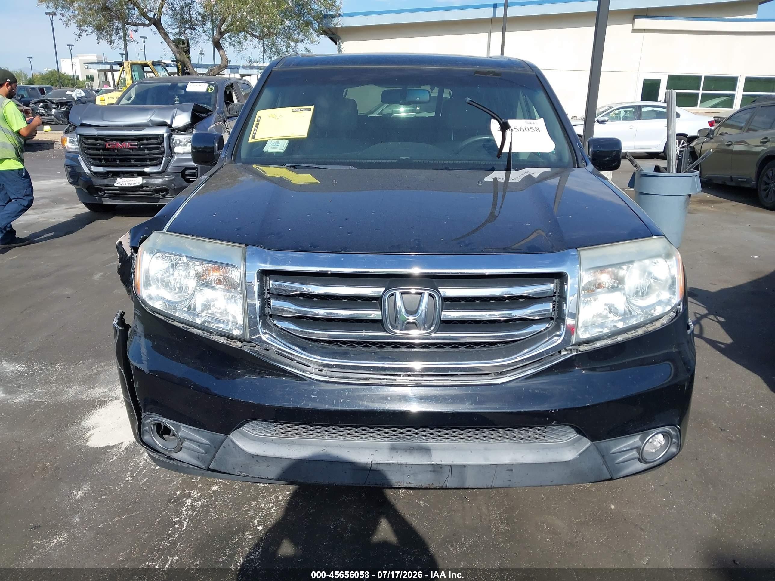 2012 Honda Pilot Ex-l Black vin: 5FNYF3H56CB032105