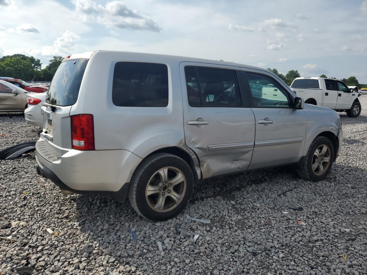 2012 Honda Pilot Exl Silver vin: 5FNYF3H56CB035926
