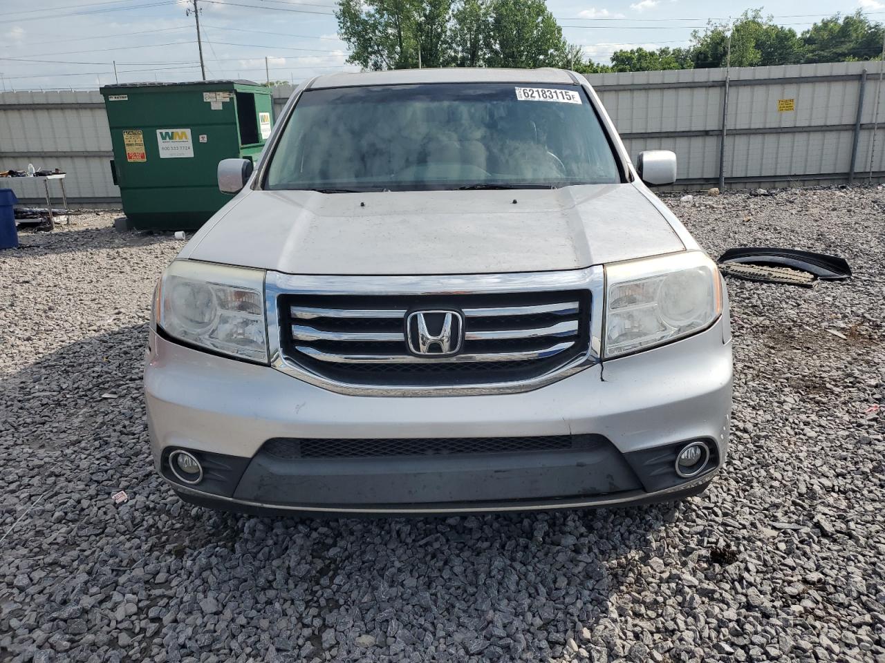 2012 Honda Pilot Exl Silver vin: 5FNYF3H56CB035926