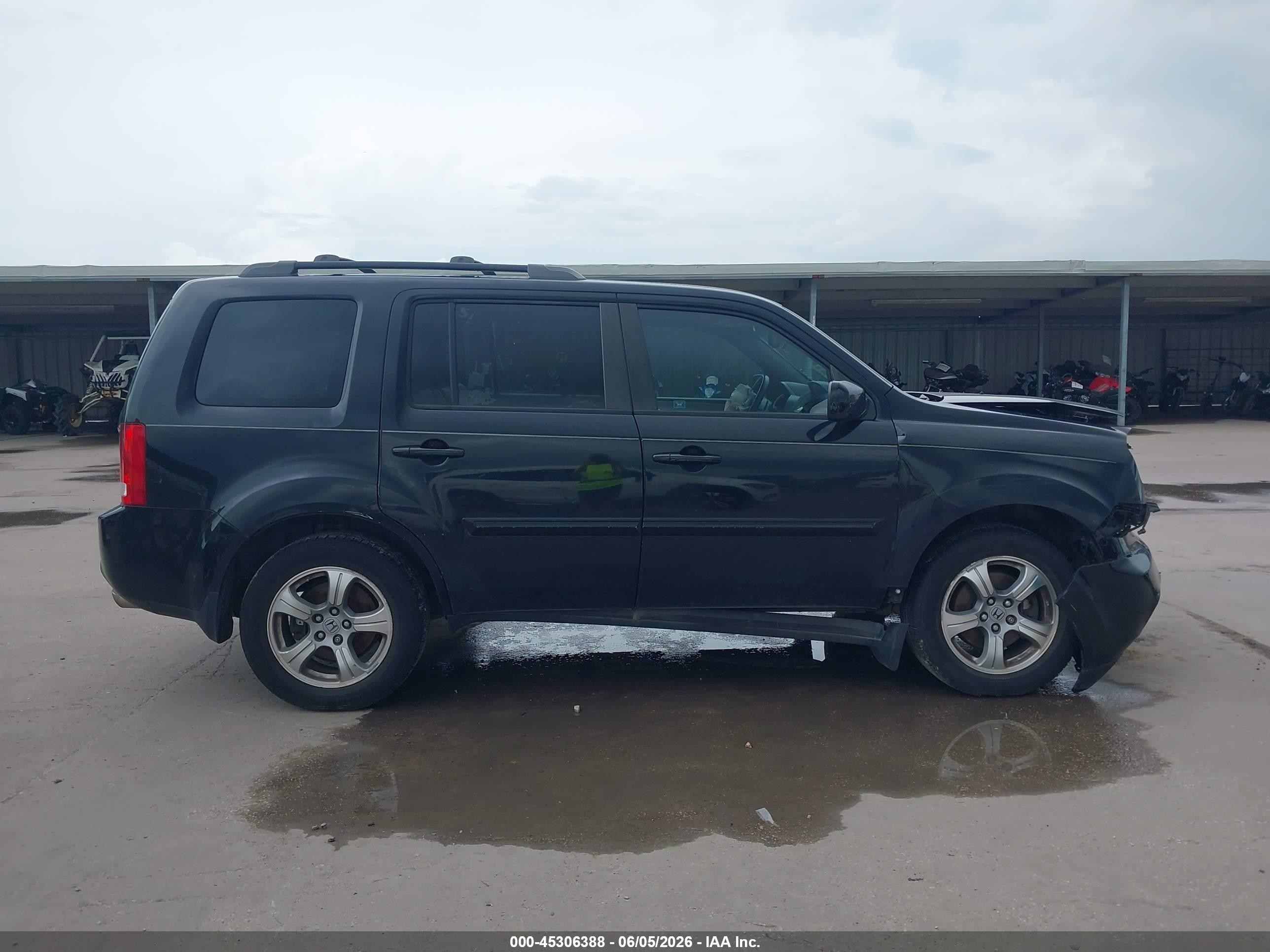 2012 Honda Pilot Ex-l Black vin: 5FNYF3H56CB037501