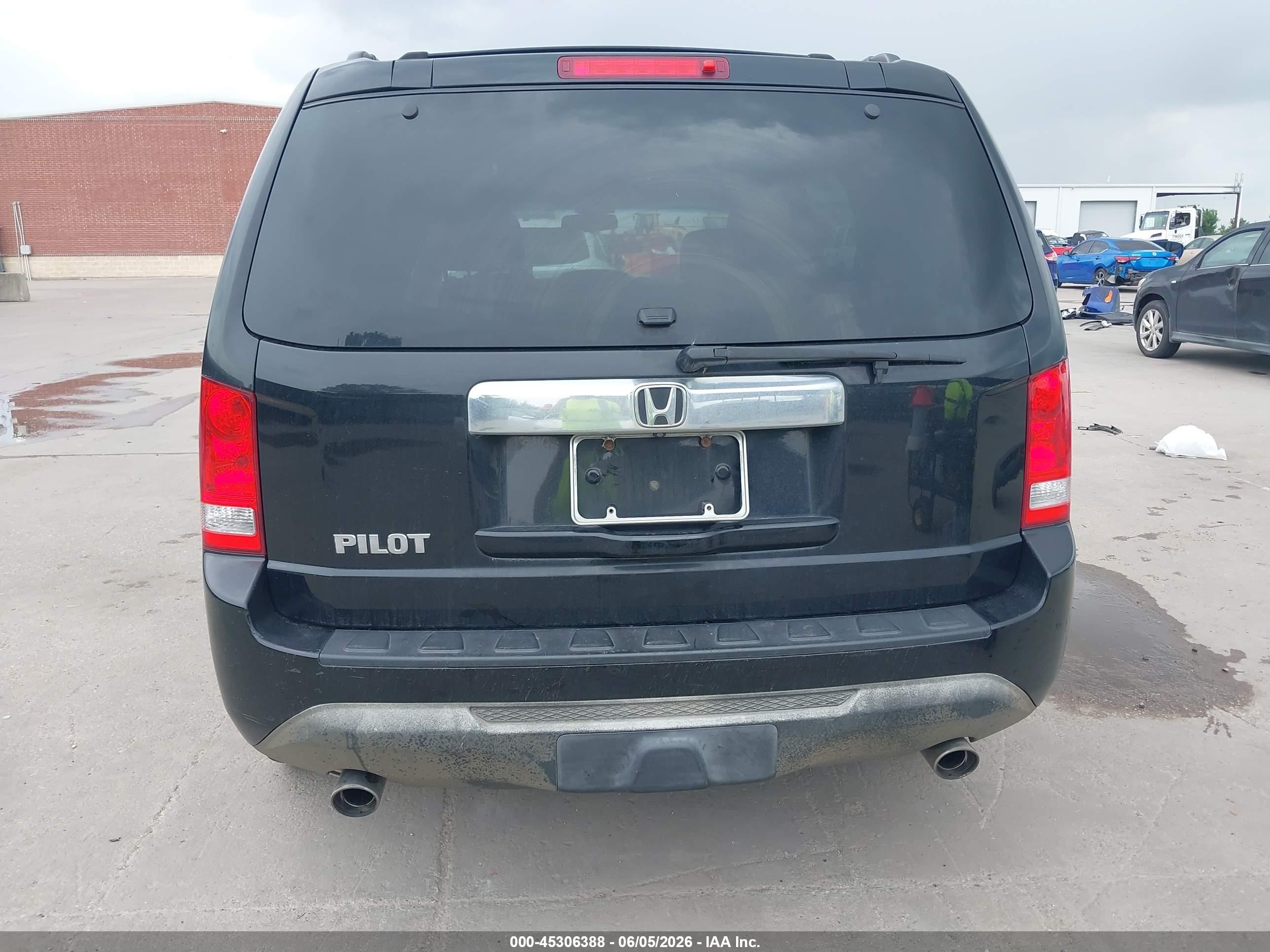 2012 Honda Pilot Ex-l Black vin: 5FNYF3H56CB037501