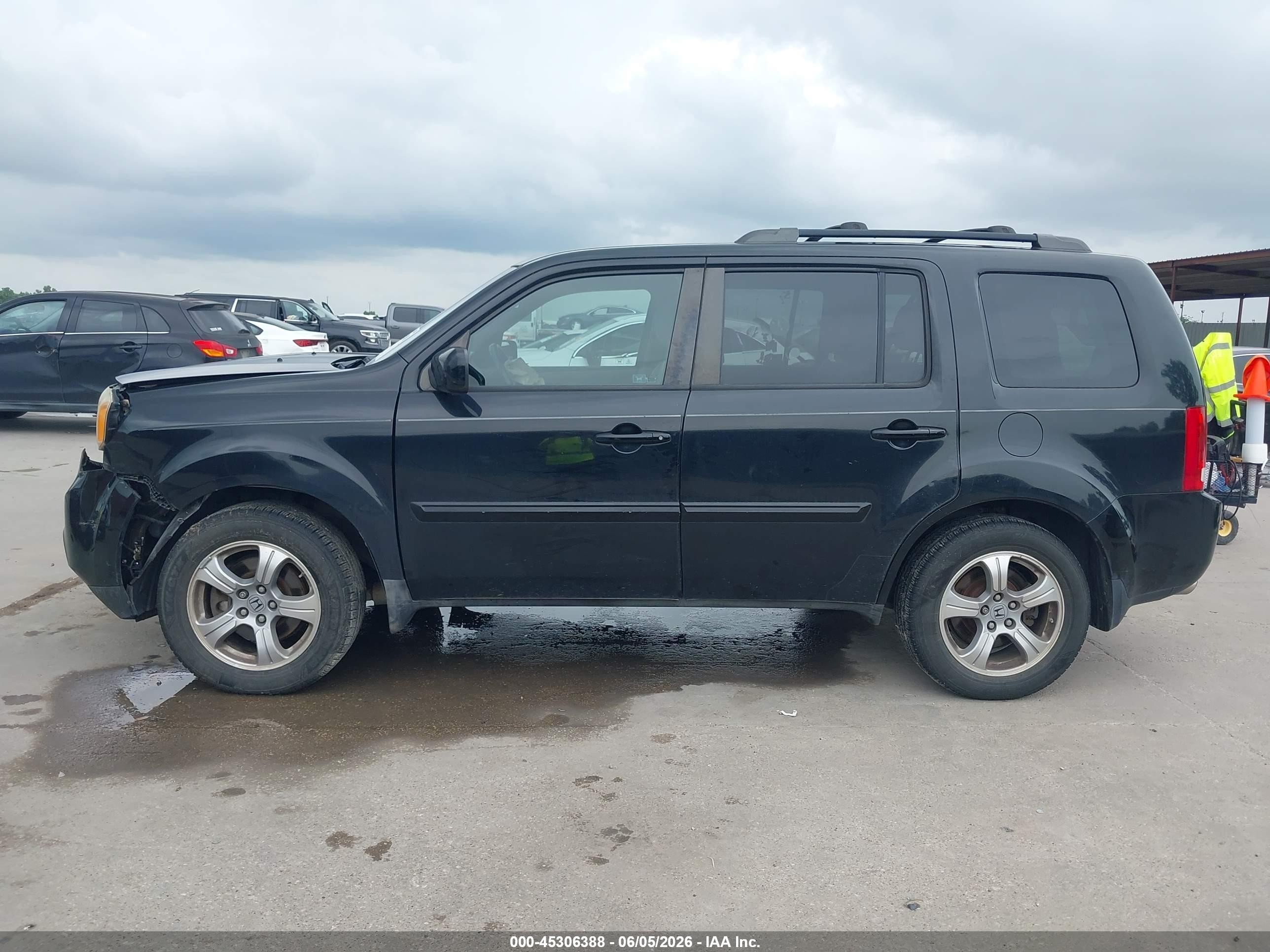 2012 Honda Pilot Ex-l Black vin: 5FNYF3H56CB037501