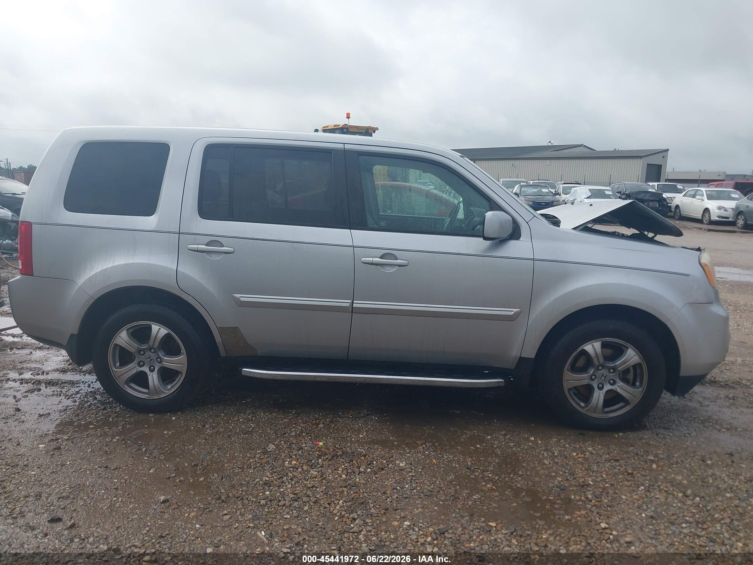 2012 Honda Pilot Ex-l Silver vin: 5FNYF3H56CB038972