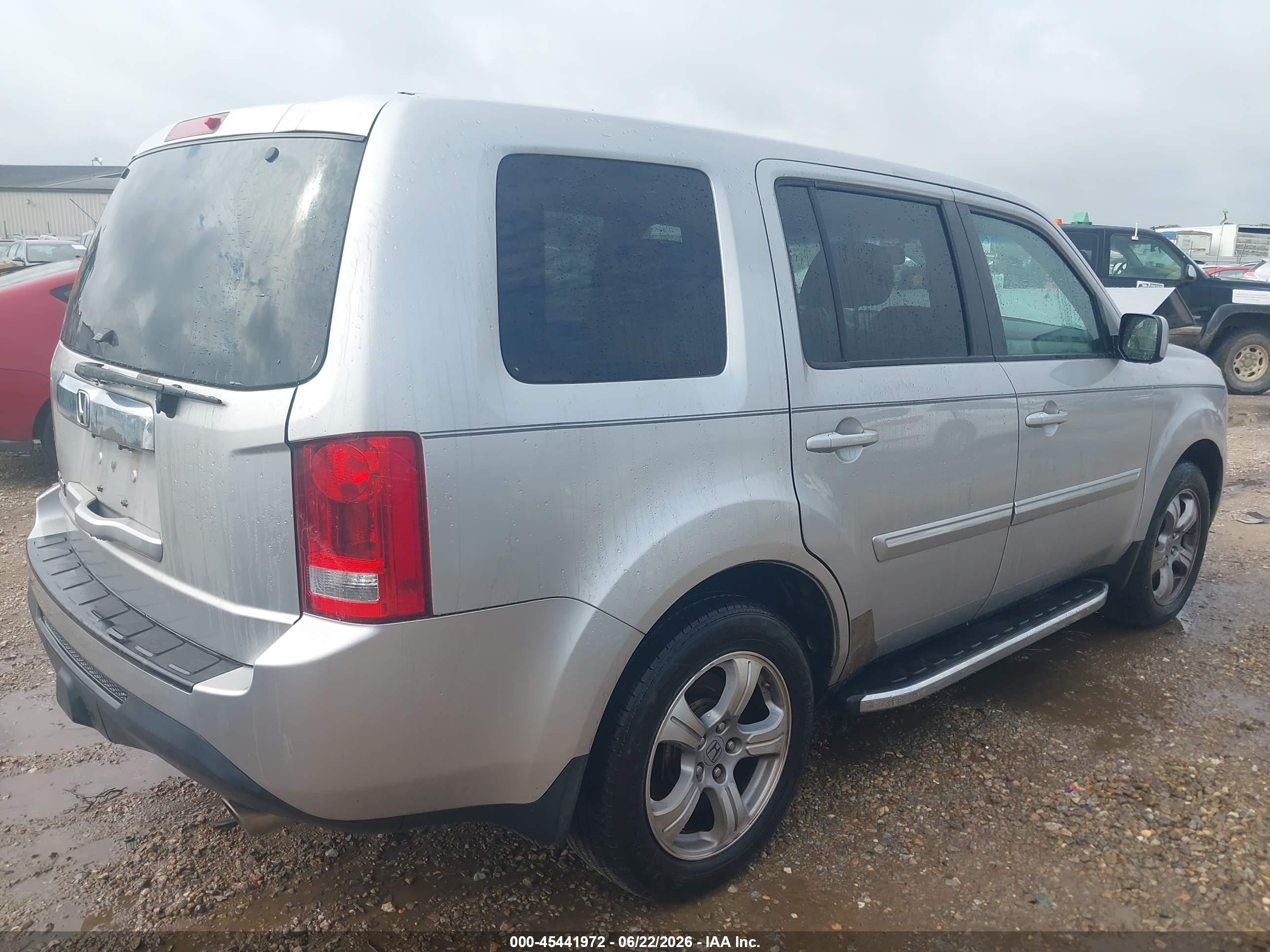 2012 Honda Pilot Ex-l Silver vin: 5FNYF3H56CB038972
