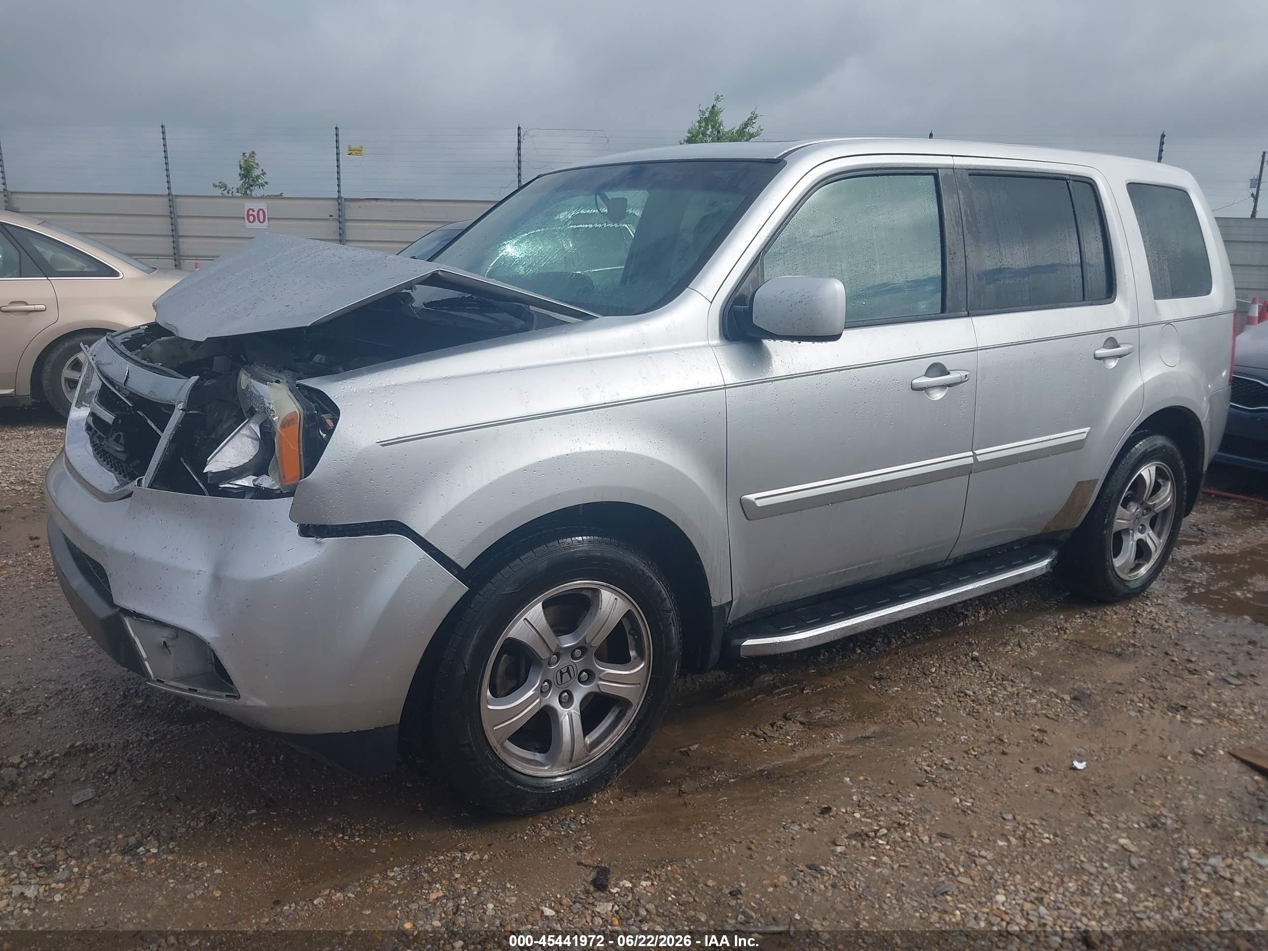 2012 Honda Pilot Ex-l Silver vin: 5FNYF3H56CB038972