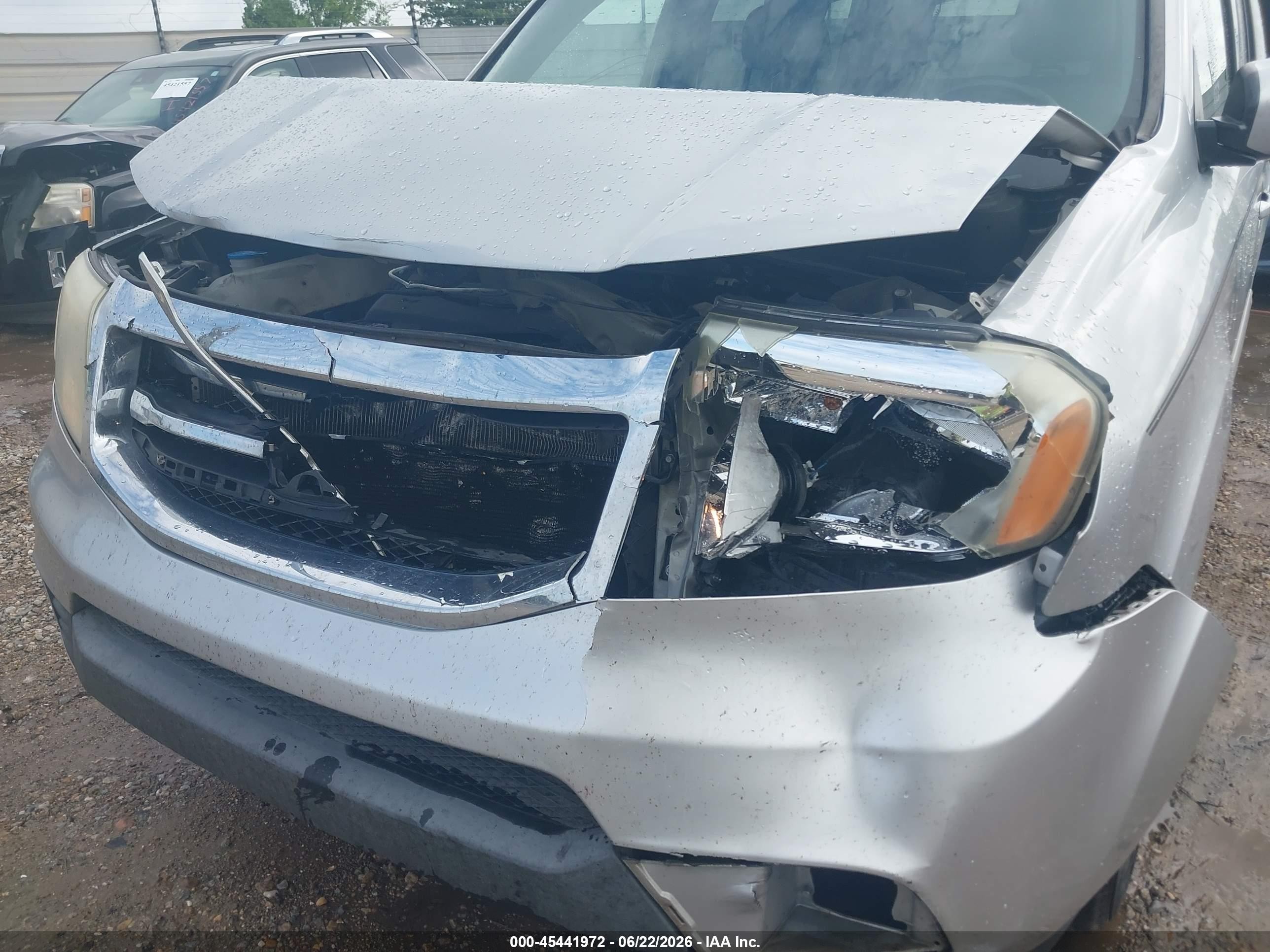 2012 Honda Pilot Ex-l Silver vin: 5FNYF3H56CB038972