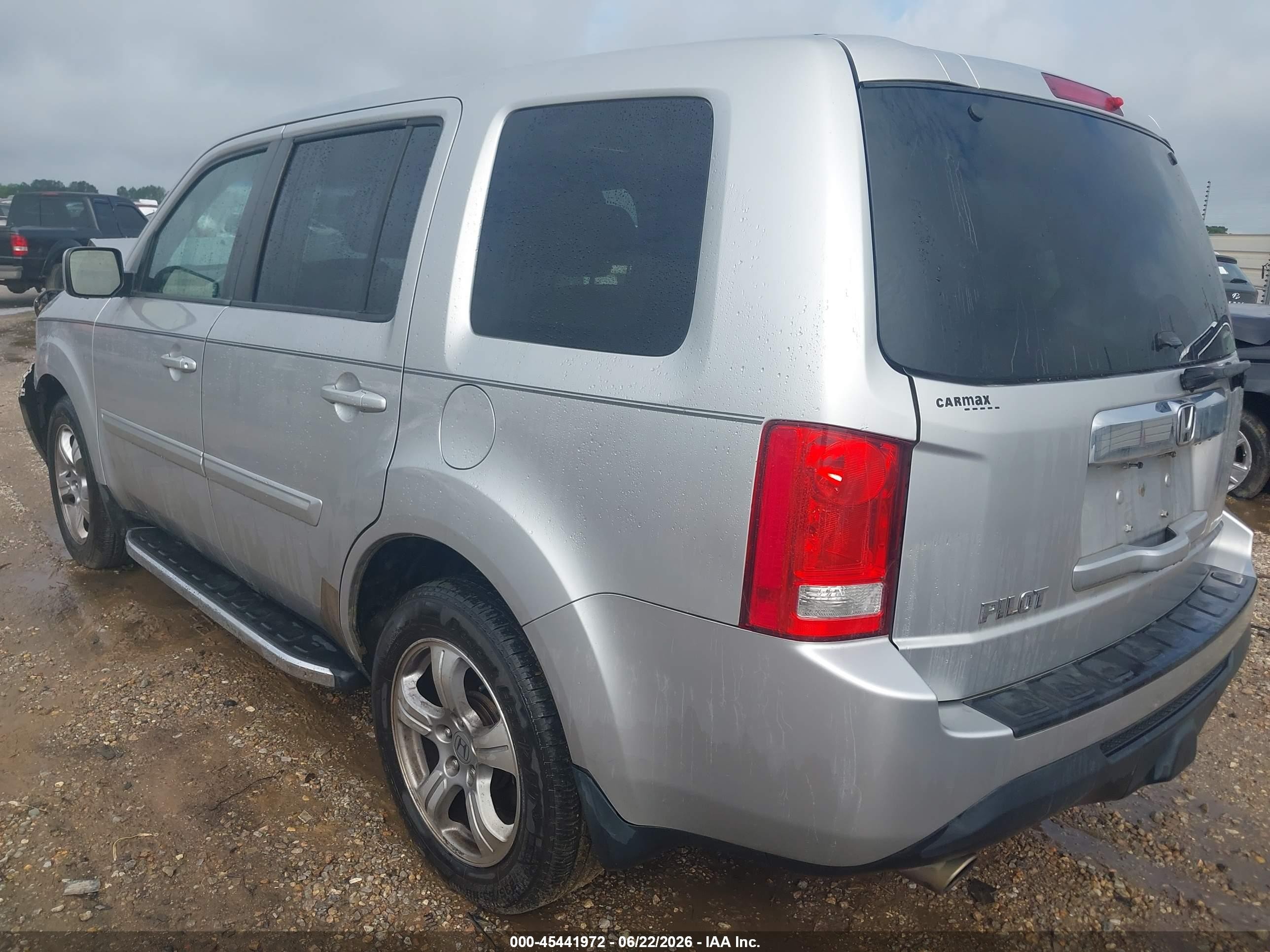 2012 Honda Pilot Ex-l Silver vin: 5FNYF3H56CB038972