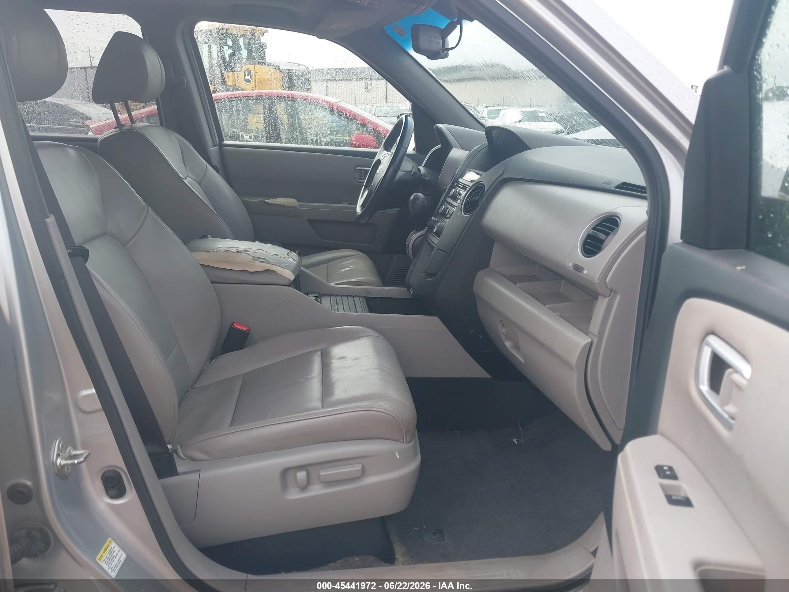 2012 Honda Pilot Ex-l Silver vin: 5FNYF3H56CB038972