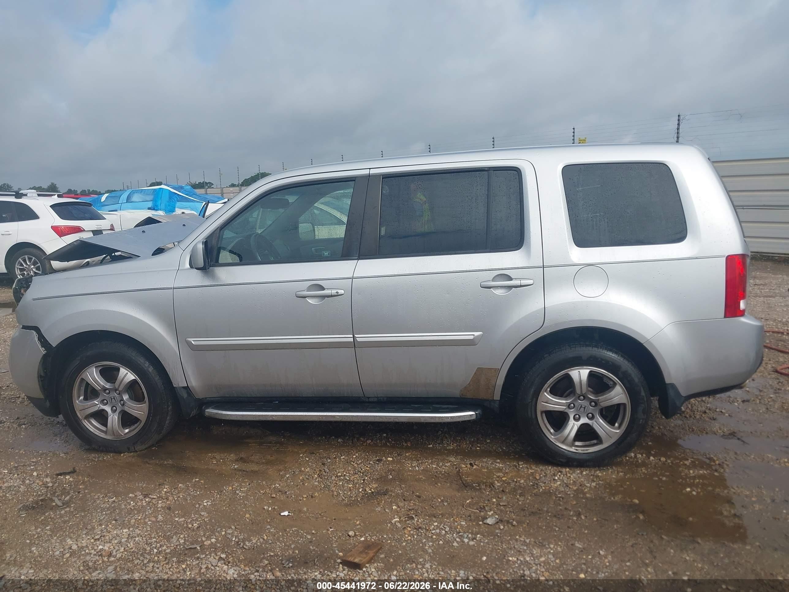 2012 Honda Pilot Ex-l Silver vin: 5FNYF3H56CB038972