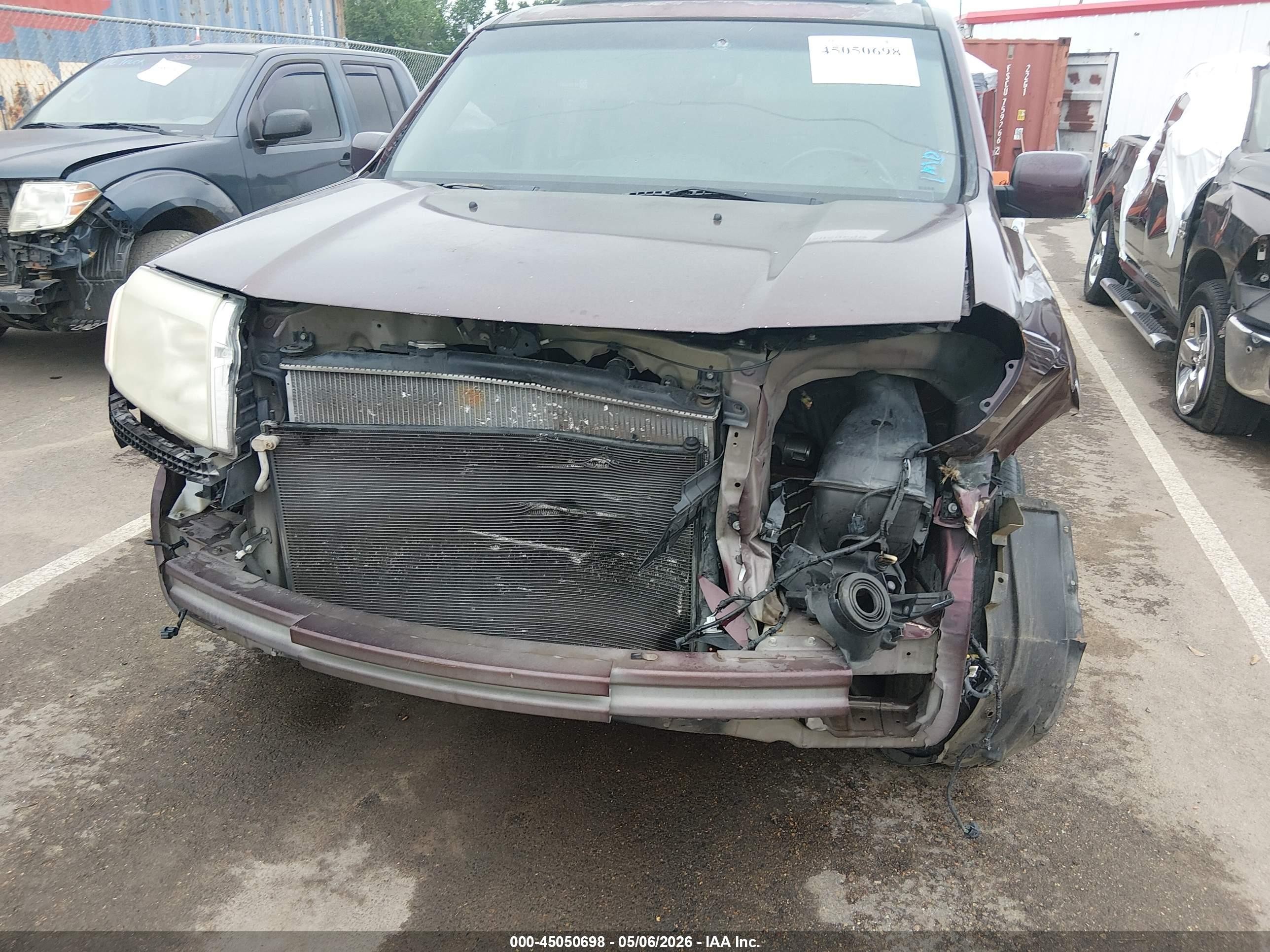 2012 Honda Pilot Ex-l Темно-бордовый vin: 5FNYF3H56CB040561