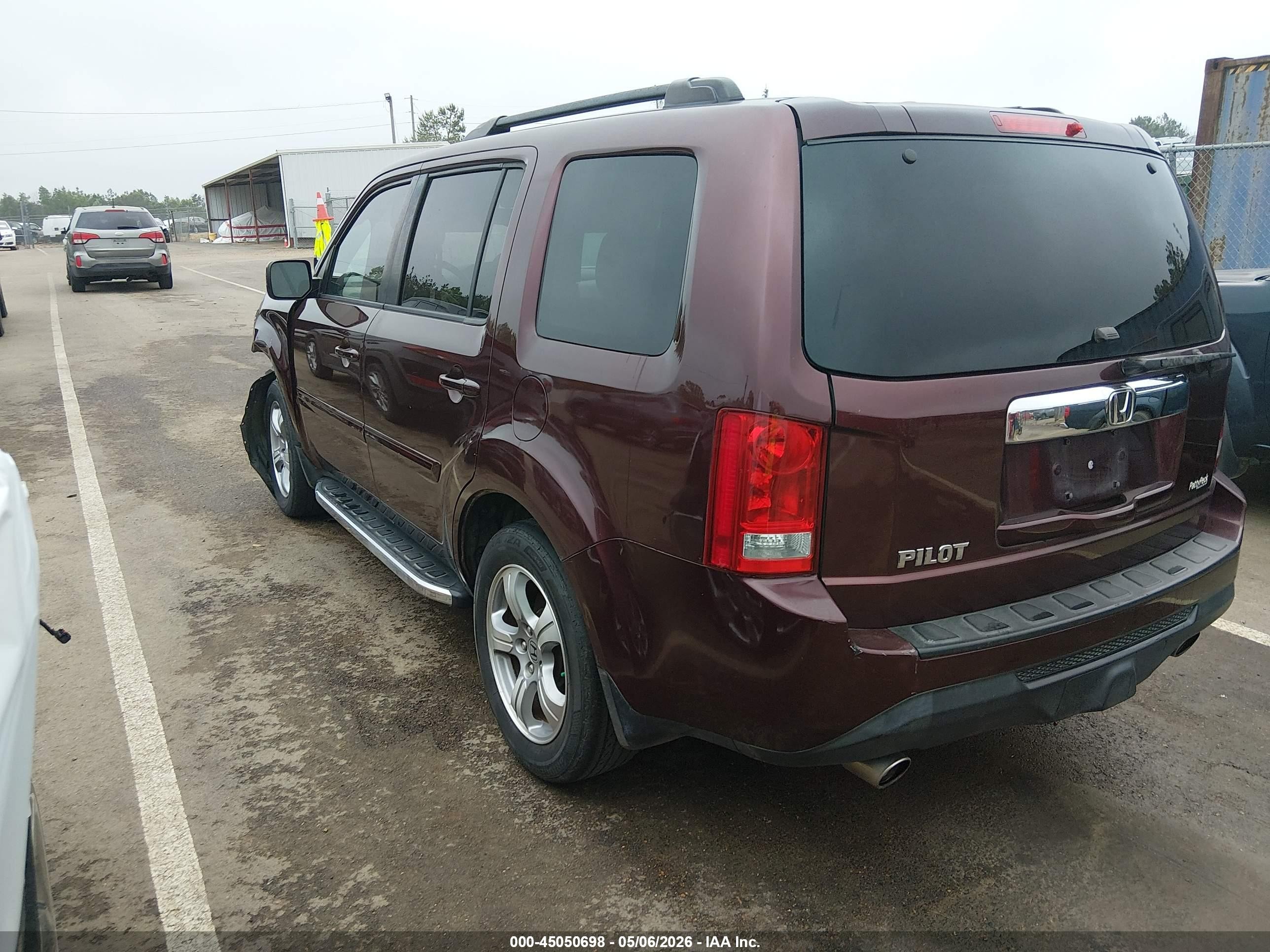 2012 Honda Pilot Ex-l Темно-бордовый vin: 5FNYF3H56CB040561