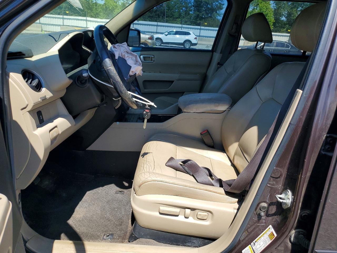 2012 Honda Pilot Exl Brown vin: 5FNYF3H56CB044318