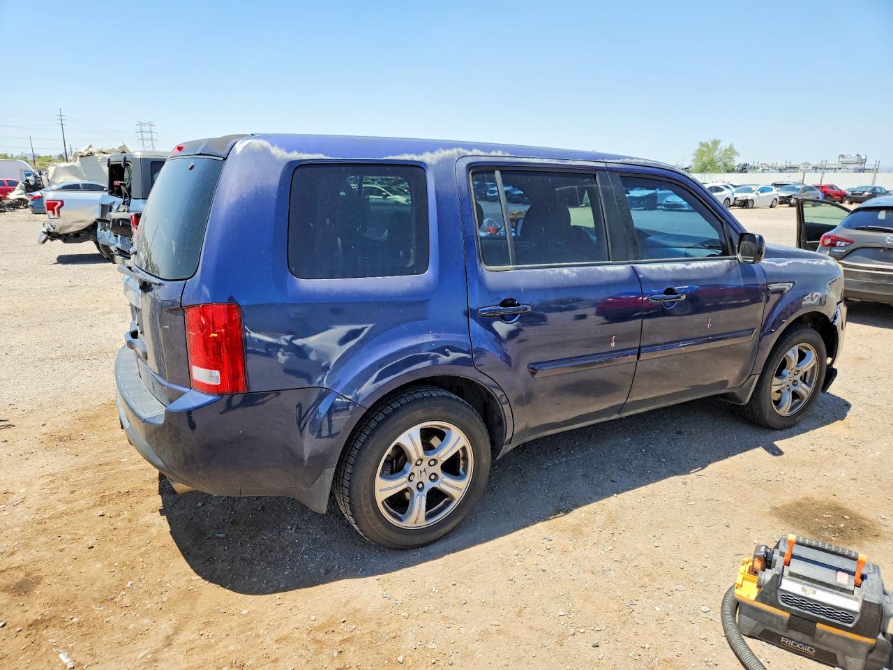 2013 Honda Pilot Exl Синий vin: 5FNYF3H56DB016536