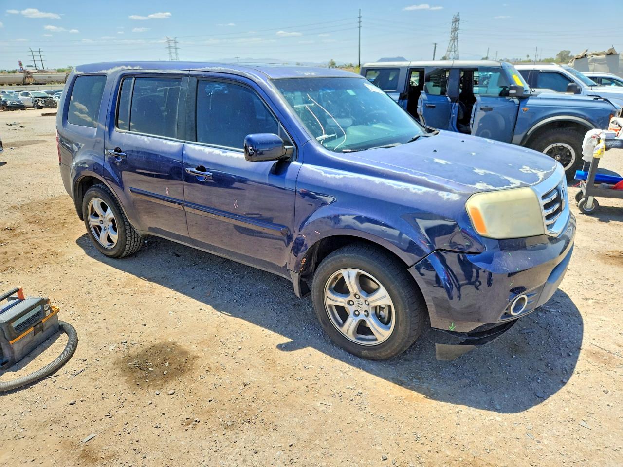 2013 Honda Pilot Exl Синий vin: 5FNYF3H56DB016536