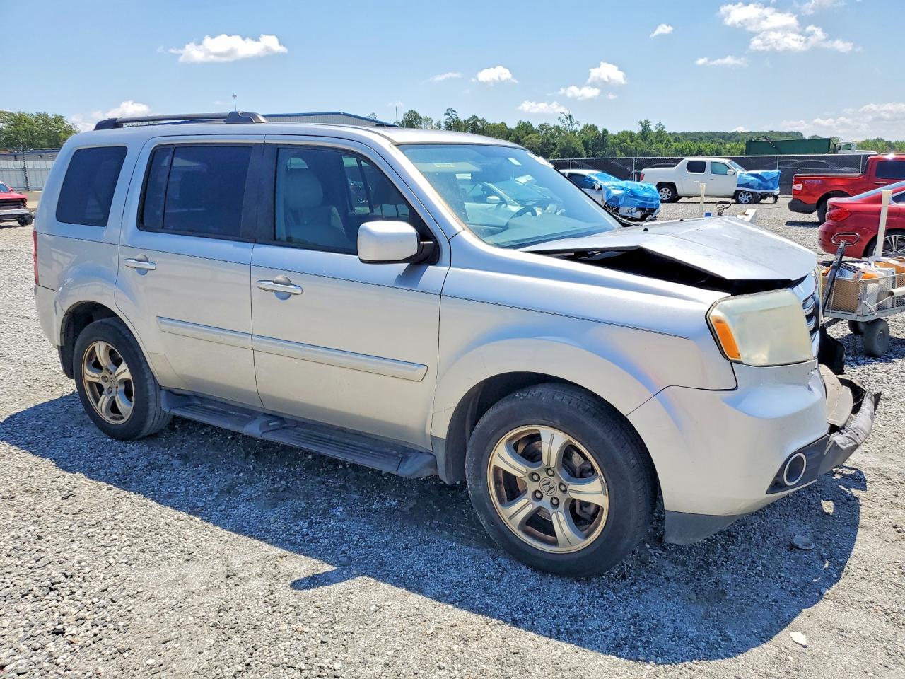 2013 Honda Pilot Exl Silver vin: 5FNYF3H56DB032669