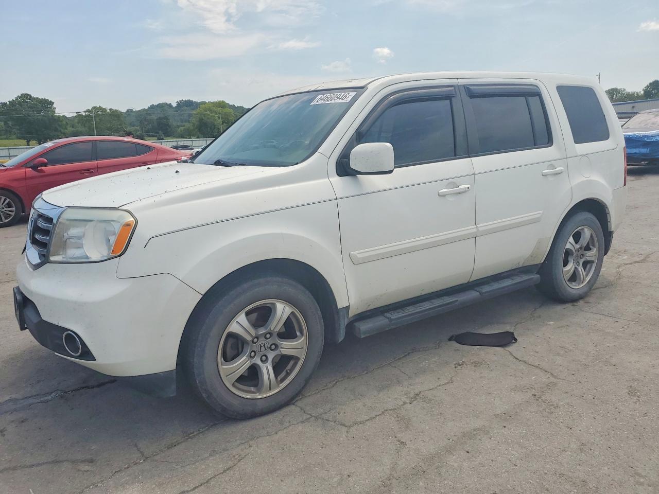 2013 Honda Pilot Exl White vin: 5FNYF3H56DB036110