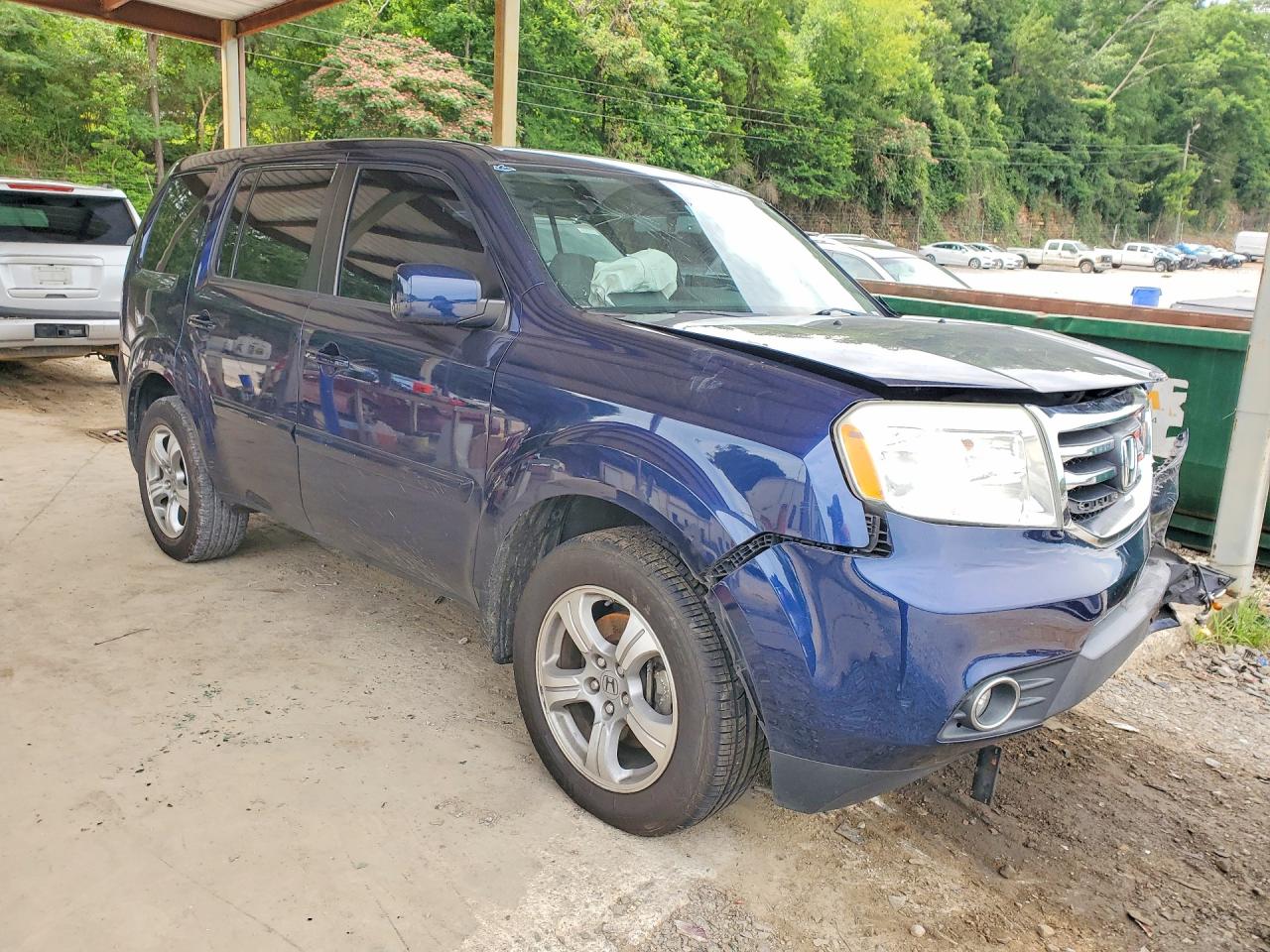 2013 Honda Pilot Blue vin: 5FNYF3H56DB040397