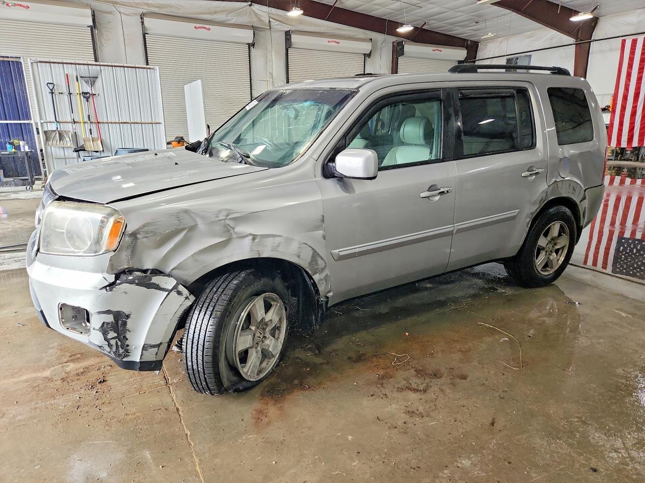 2011 Honda Pilot Exl Silver vin: 5FNYF3H57BB009480