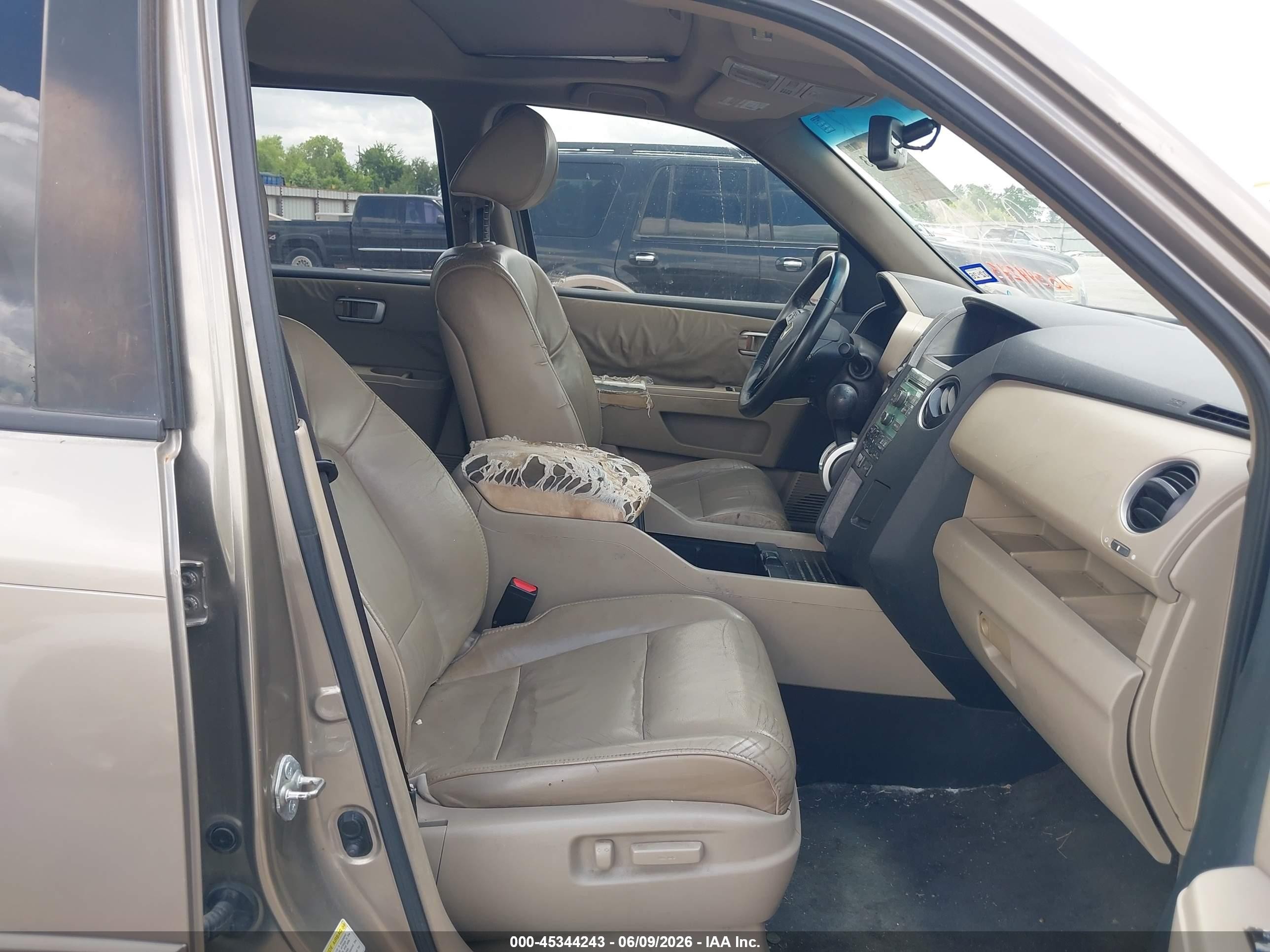2011 Honda Pilot Ex-l Gold vin: 5FNYF3H57BB022732