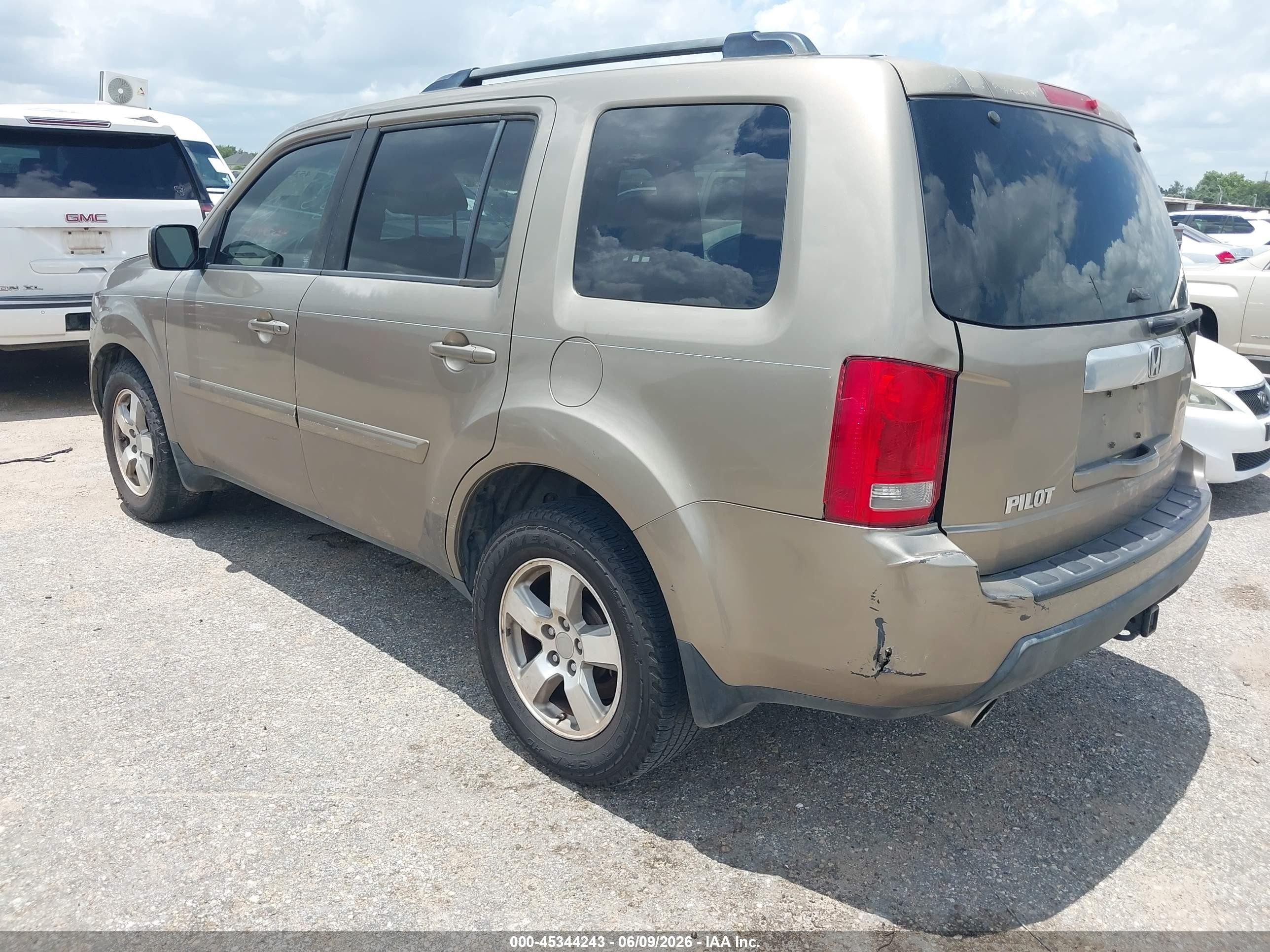 2011 Honda Pilot Ex-l Gold vin: 5FNYF3H57BB022732