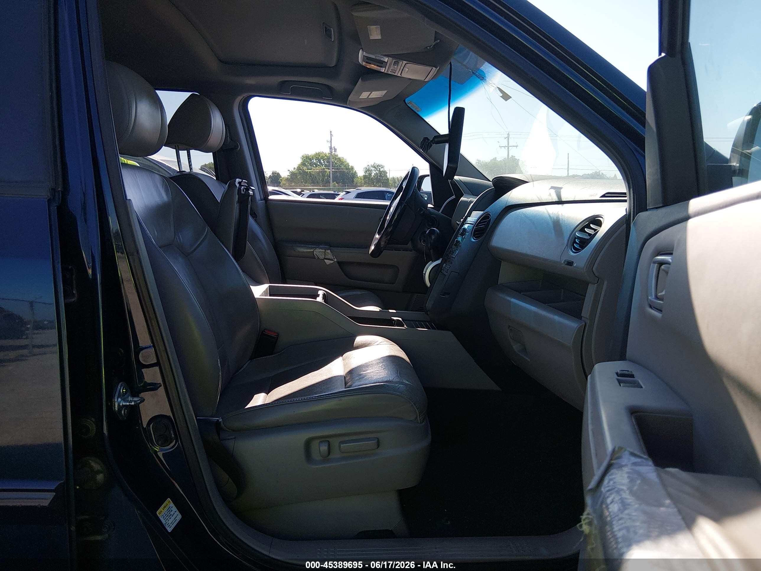 2011 Honda Pilot Ex-l Blue vin: 5FNYF3H57BB024447