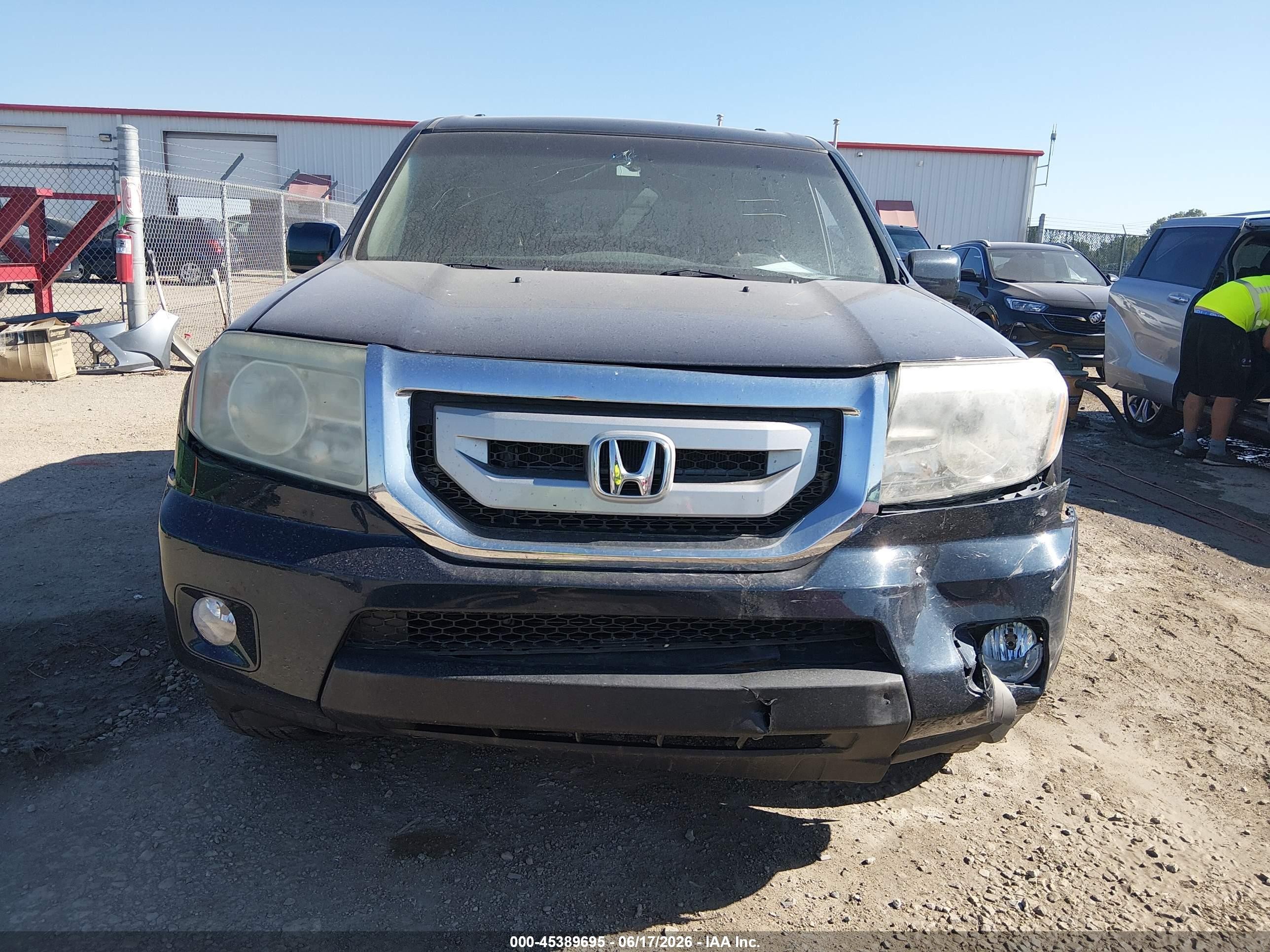 2011 Honda Pilot Ex-l Blue vin: 5FNYF3H57BB024447