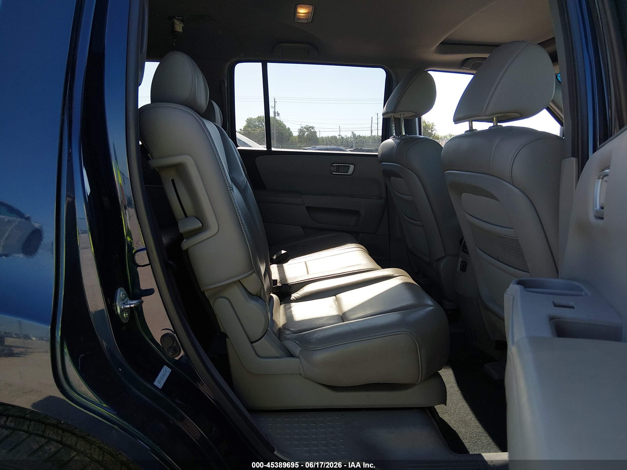 2011 Honda Pilot Ex-l Blue vin: 5FNYF3H57BB024447